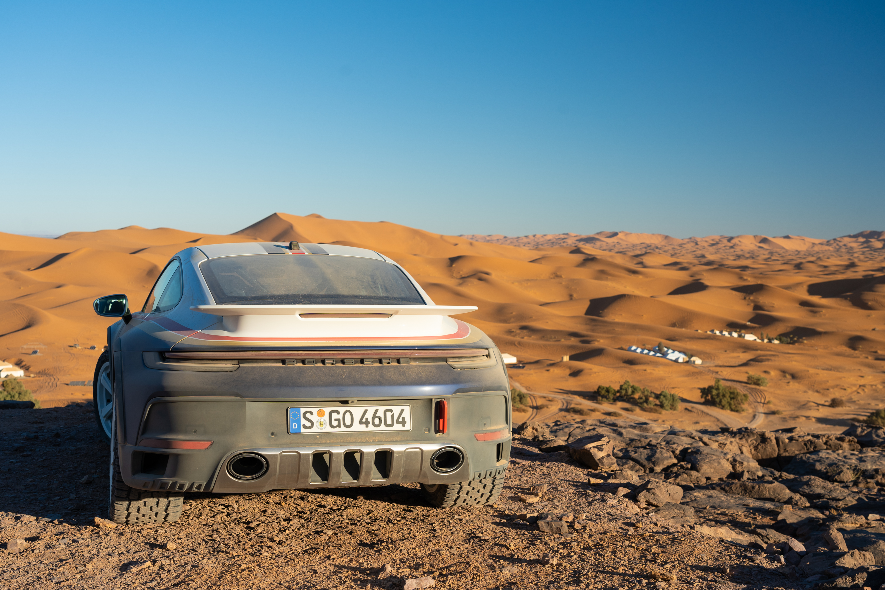 2023 porsche 911 dakar photographed in the desert