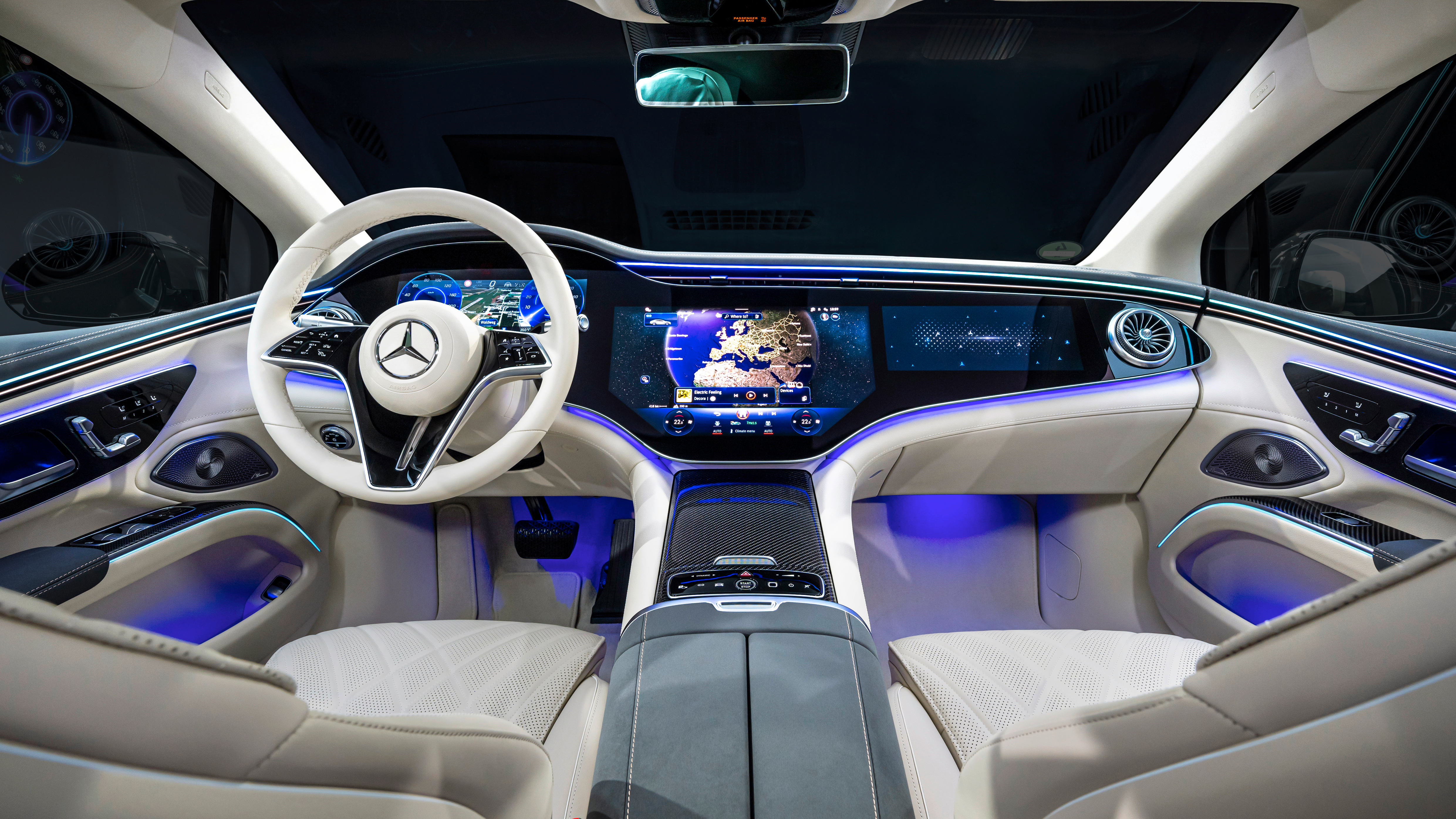 Dashboard of a 2025 Mercedes-Benz EQS