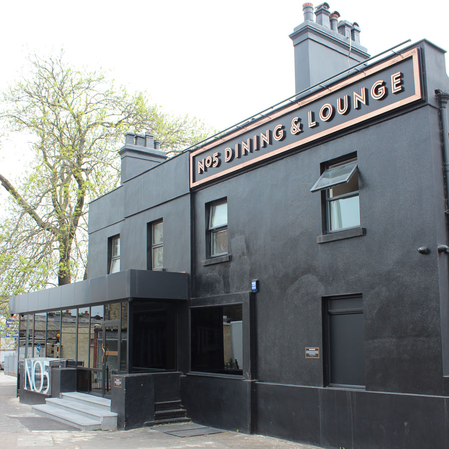 A photo of the pub that used to house the original Lotus factory. 