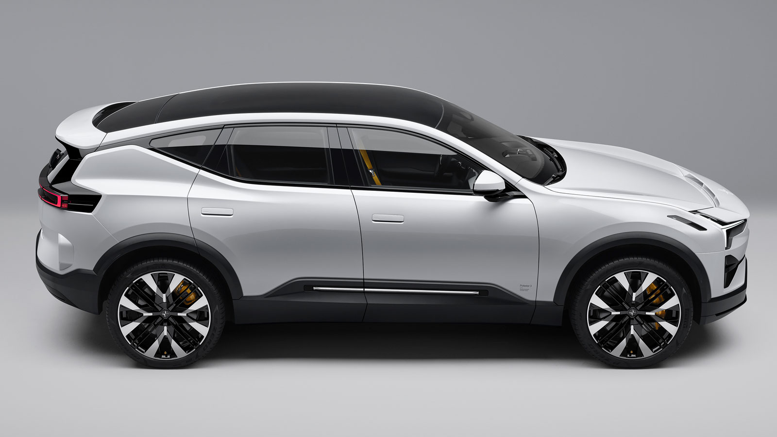 A close up photo of the Polestar 3 SUV. 