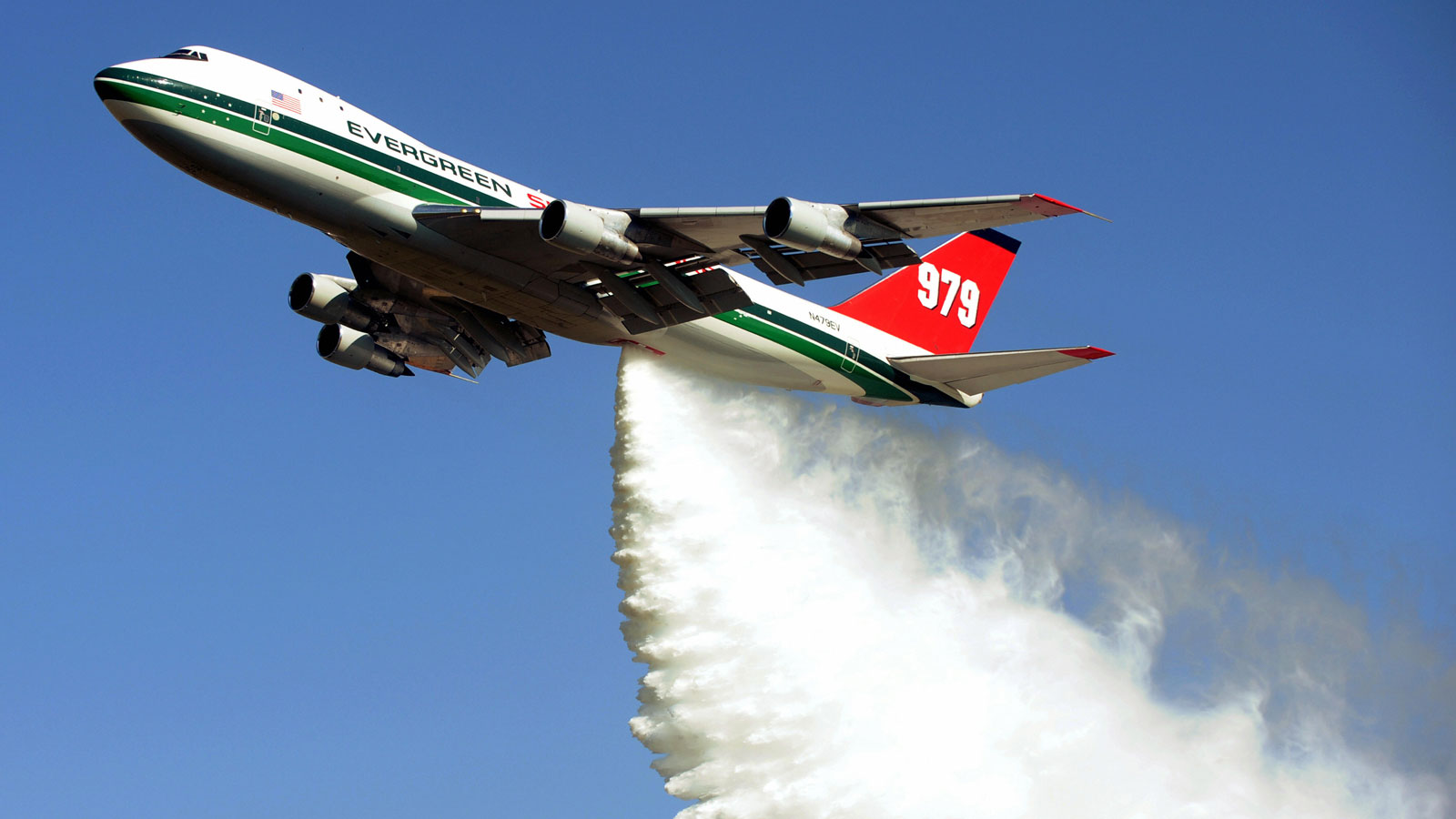 A Boeing 747 Supertanker built for fighting forrest fires. 