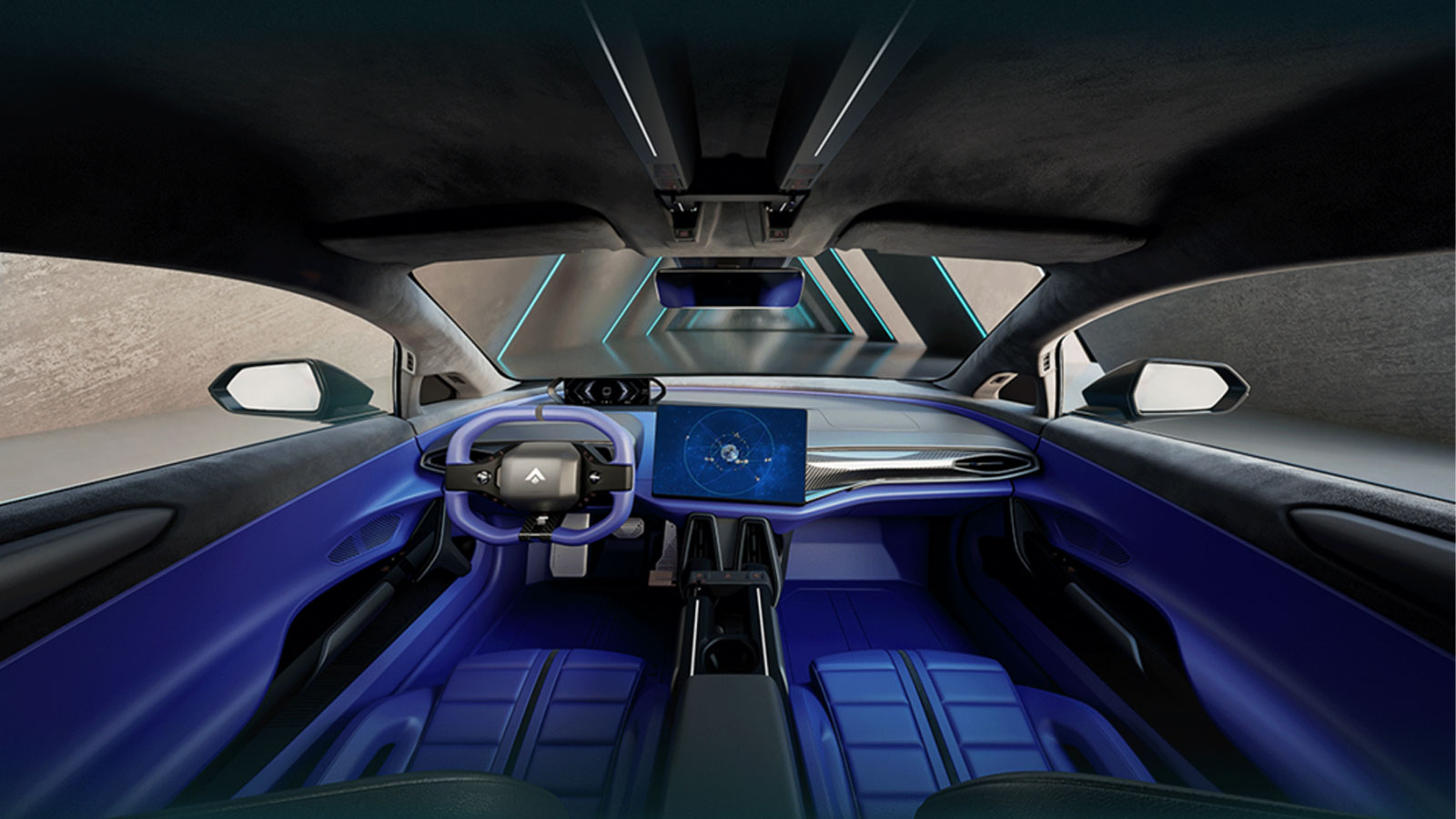 A photo of the interior of the Hyper SSR from GAC Aion