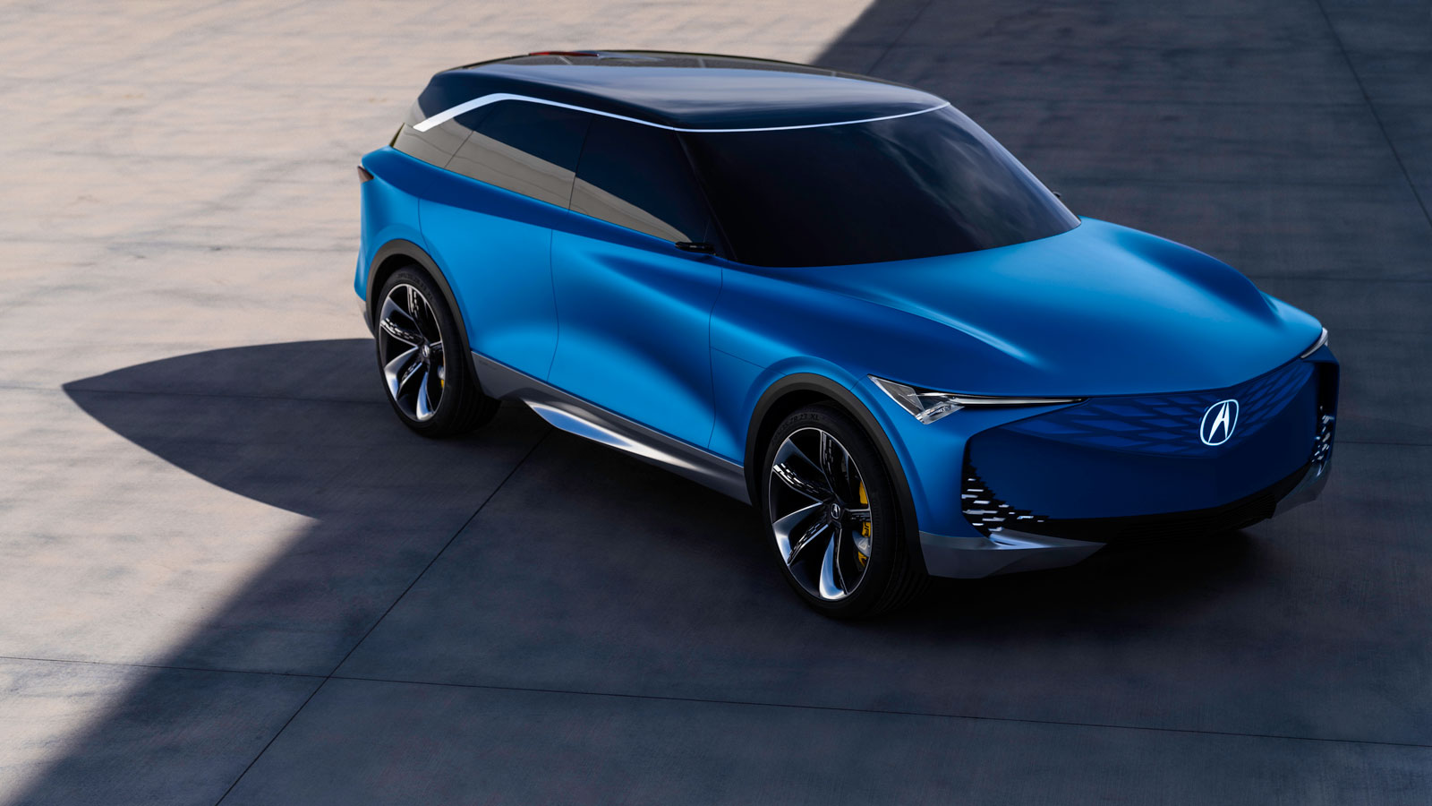 A render of the Acura Precision EV Concept car. 