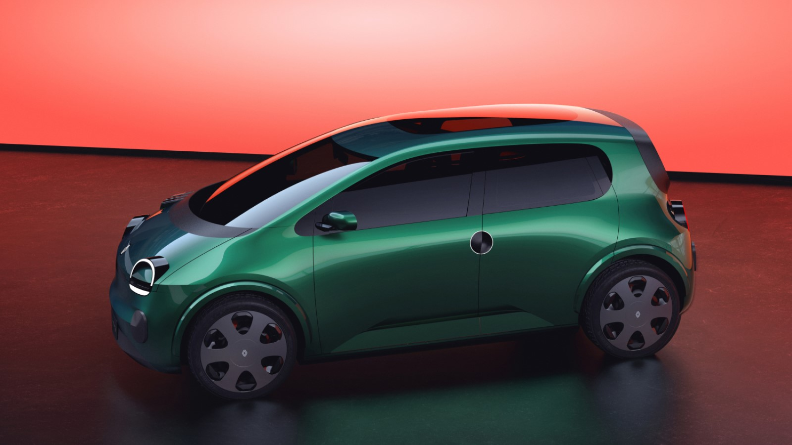 A photo of a revived Renault Twingo concept car. 