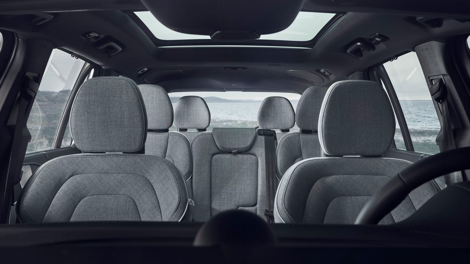 A photo of the seats in the Volvo XC90