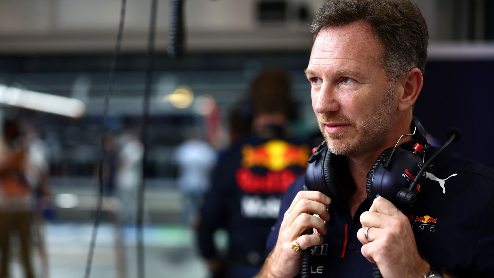 Red Bull principal Christian Horner at a Grand Prix 