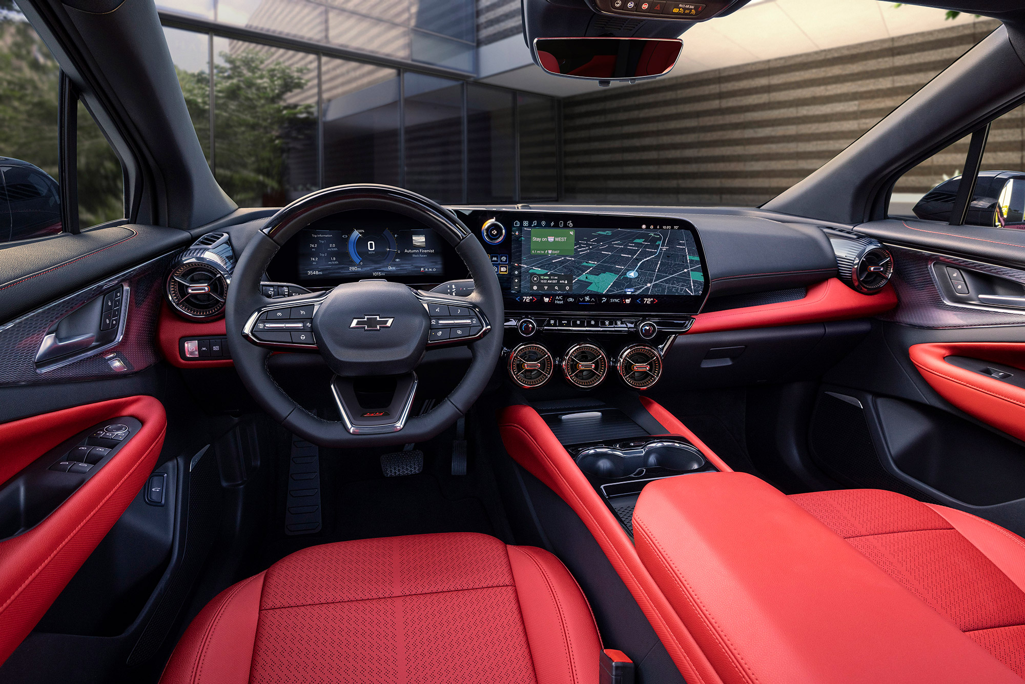 The interior of the 2023 Chevrolet Blazer EV.