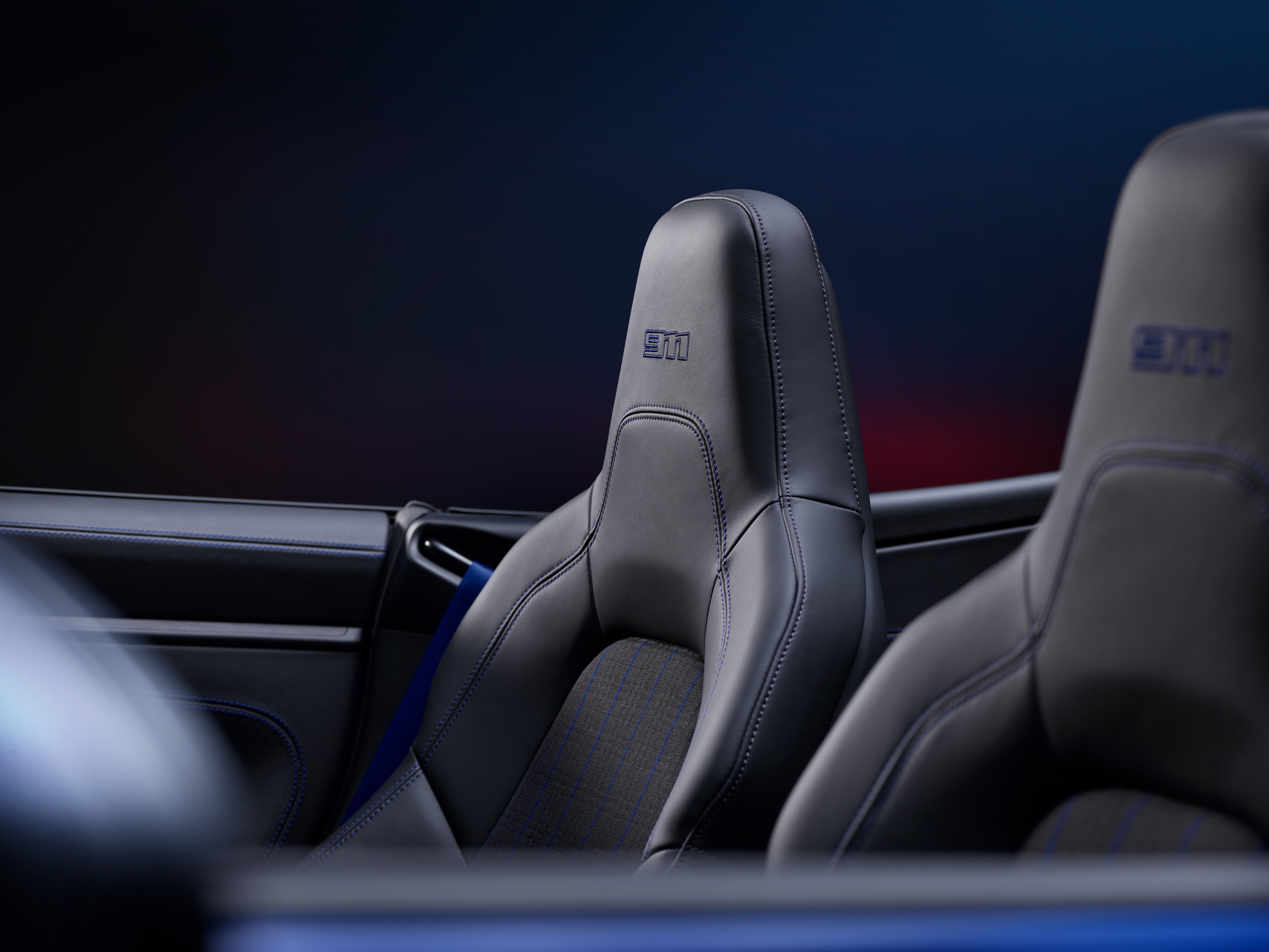 Seat headrests of a 2025 Porsche 911 Carrera T