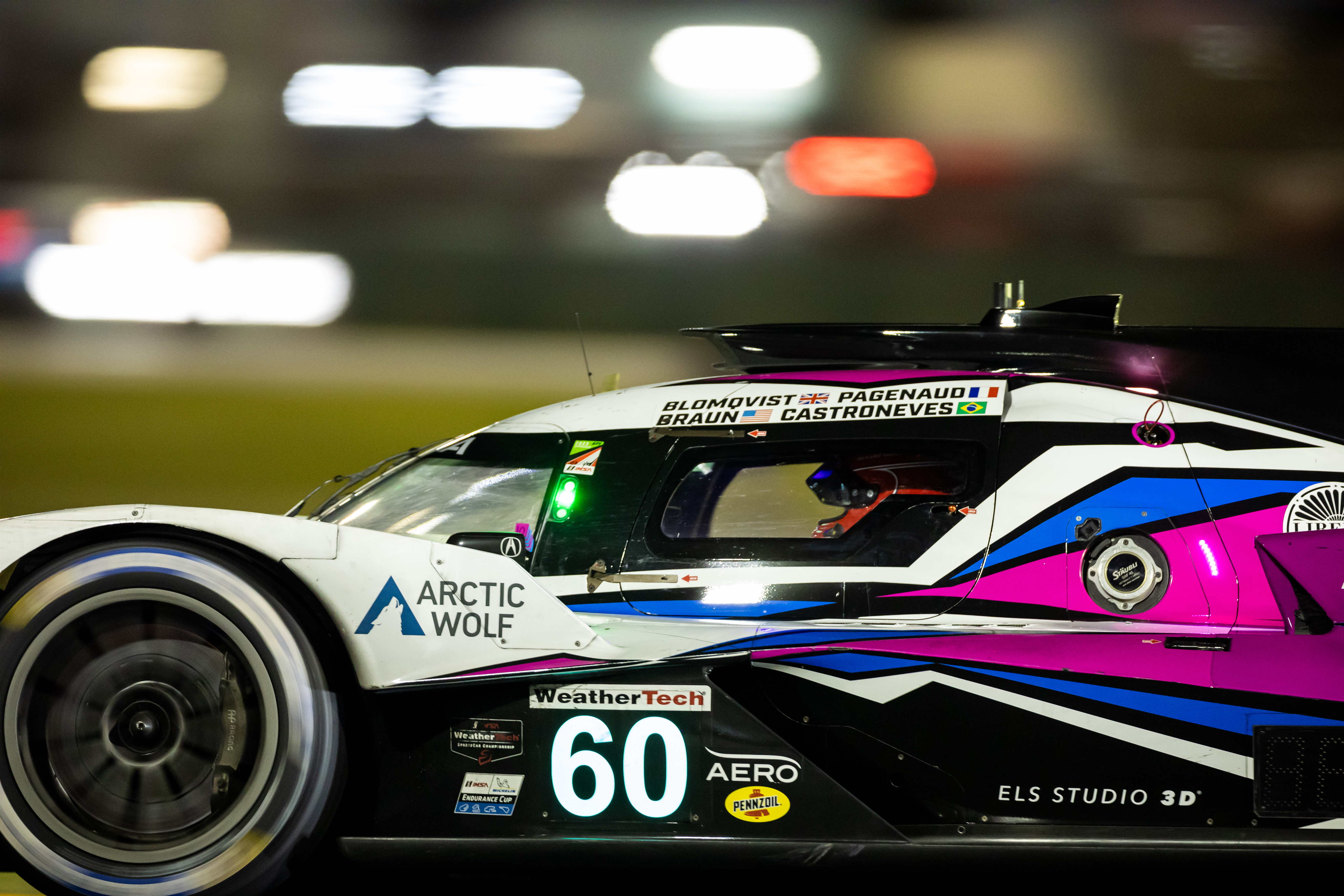 The No. 60 Meyer Shank Racing Acura.