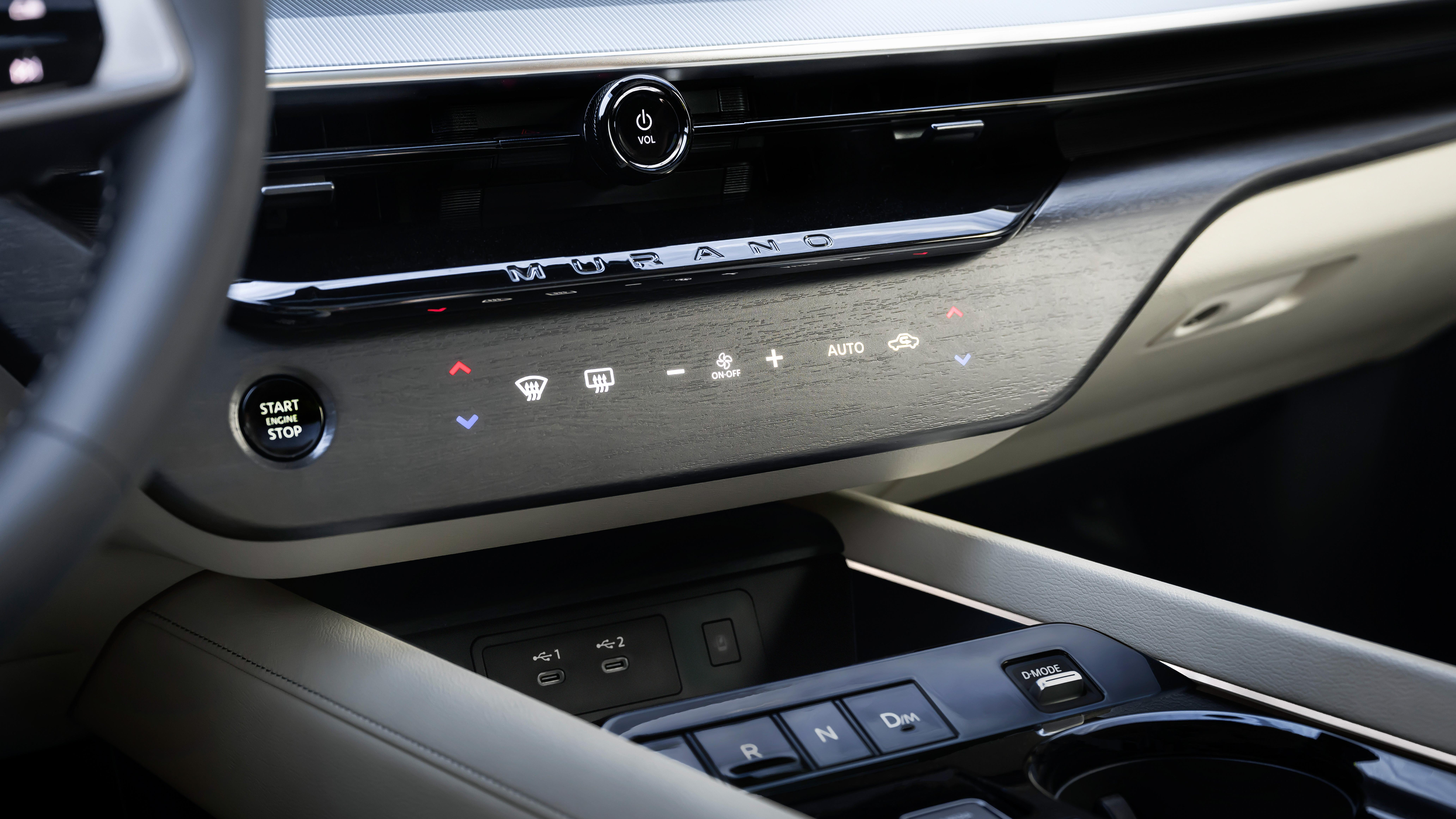 2025 Nissan Murano climate controls