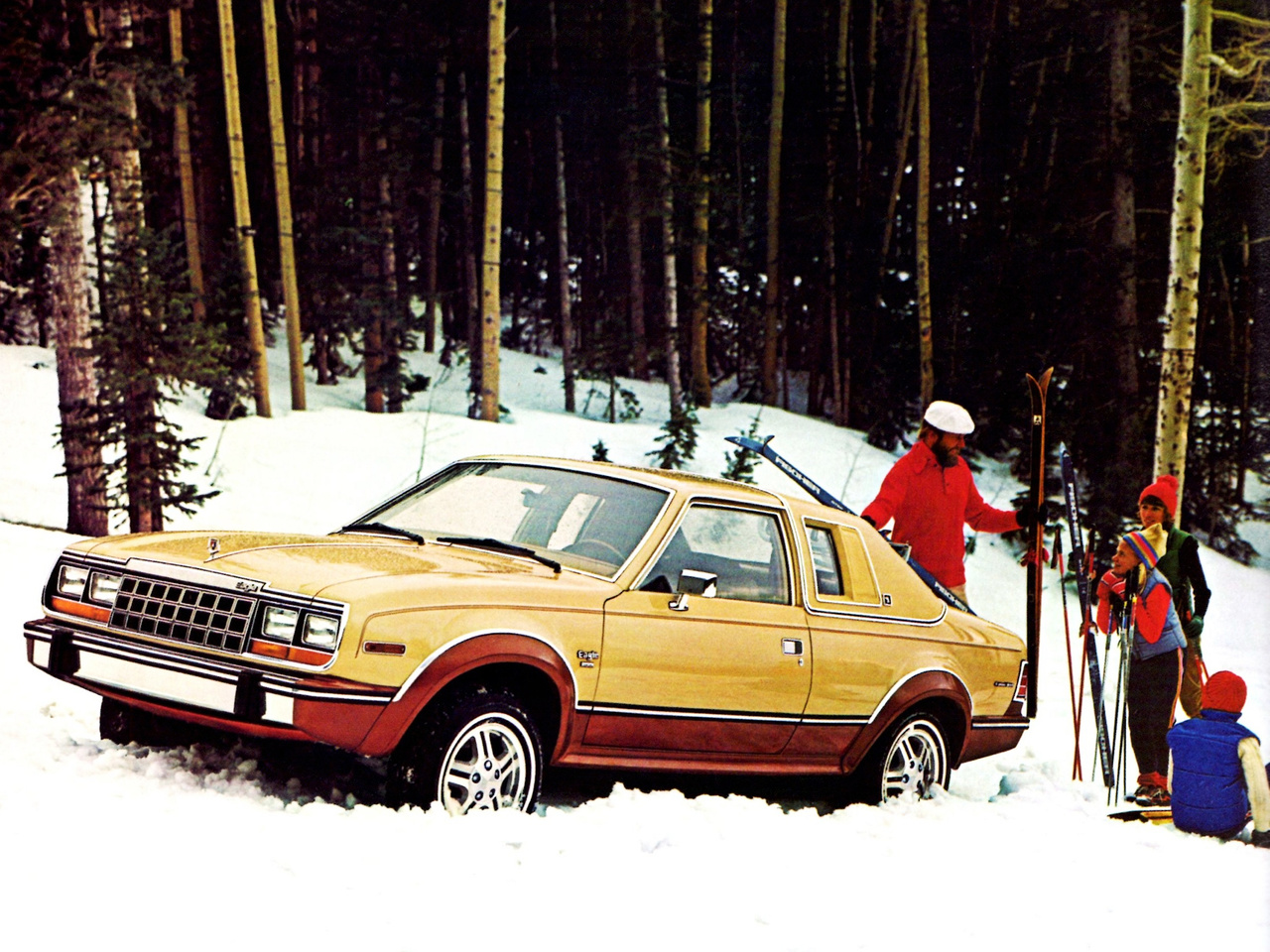 Front 3/4 view of an AMC Eagle coupe