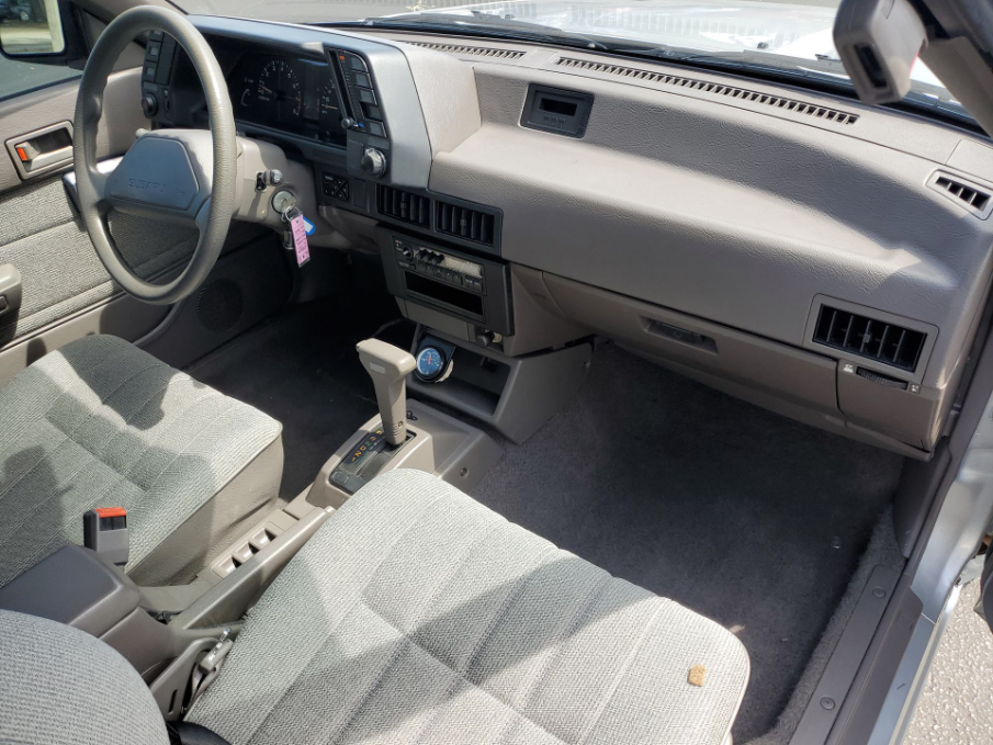 A shot of the interior of the Loyale looking very gray and very clean