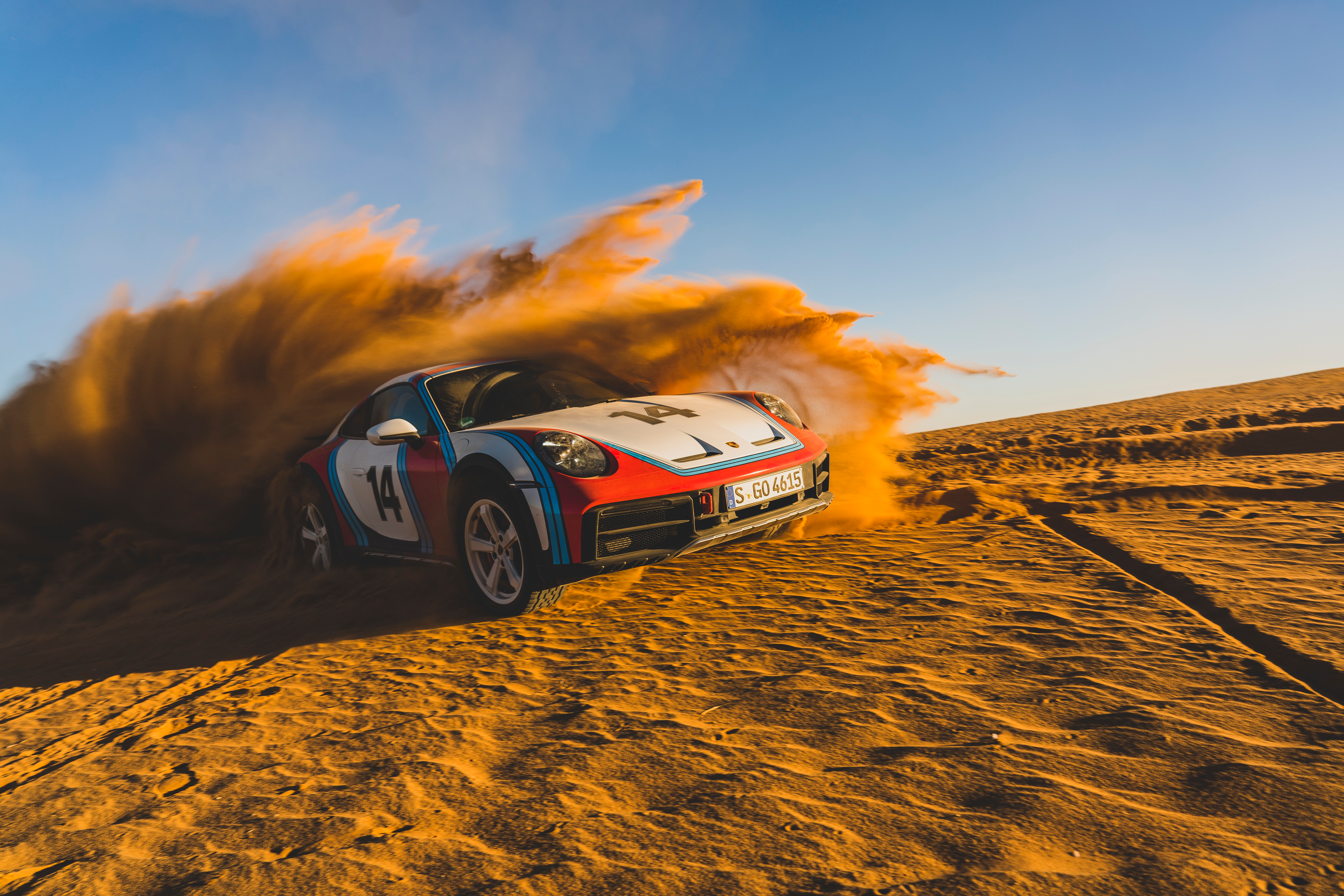 2023 porsche 911 dakar photographed in the desert