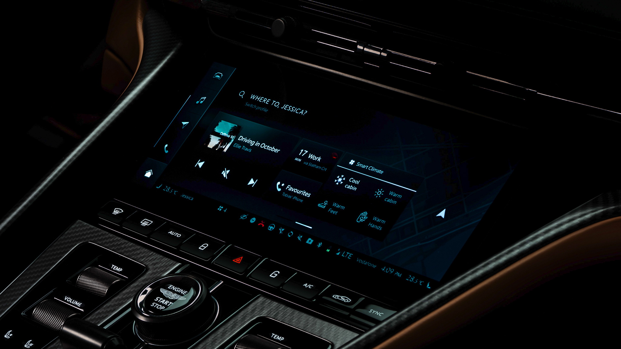 Aston Martin DB Infotainment