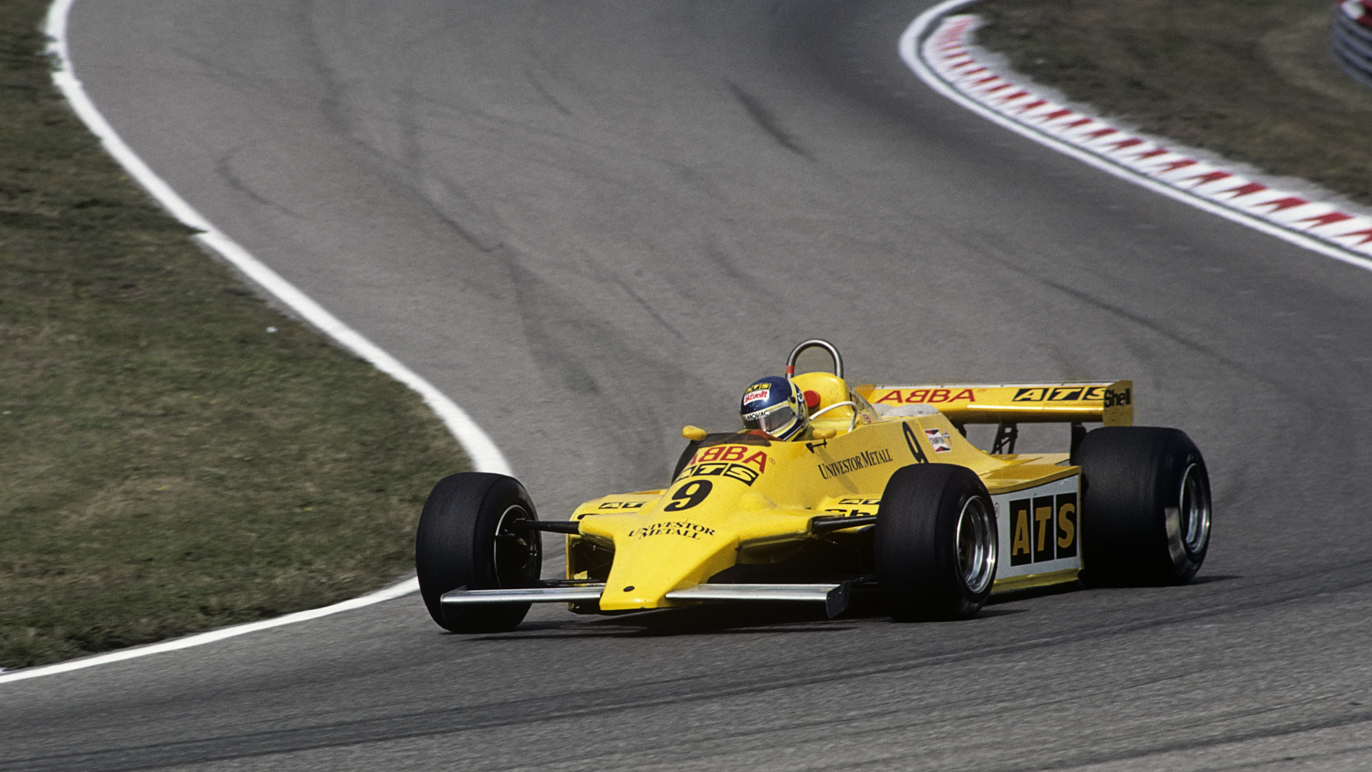 A photo of the yellow ATS racer in 1981. 