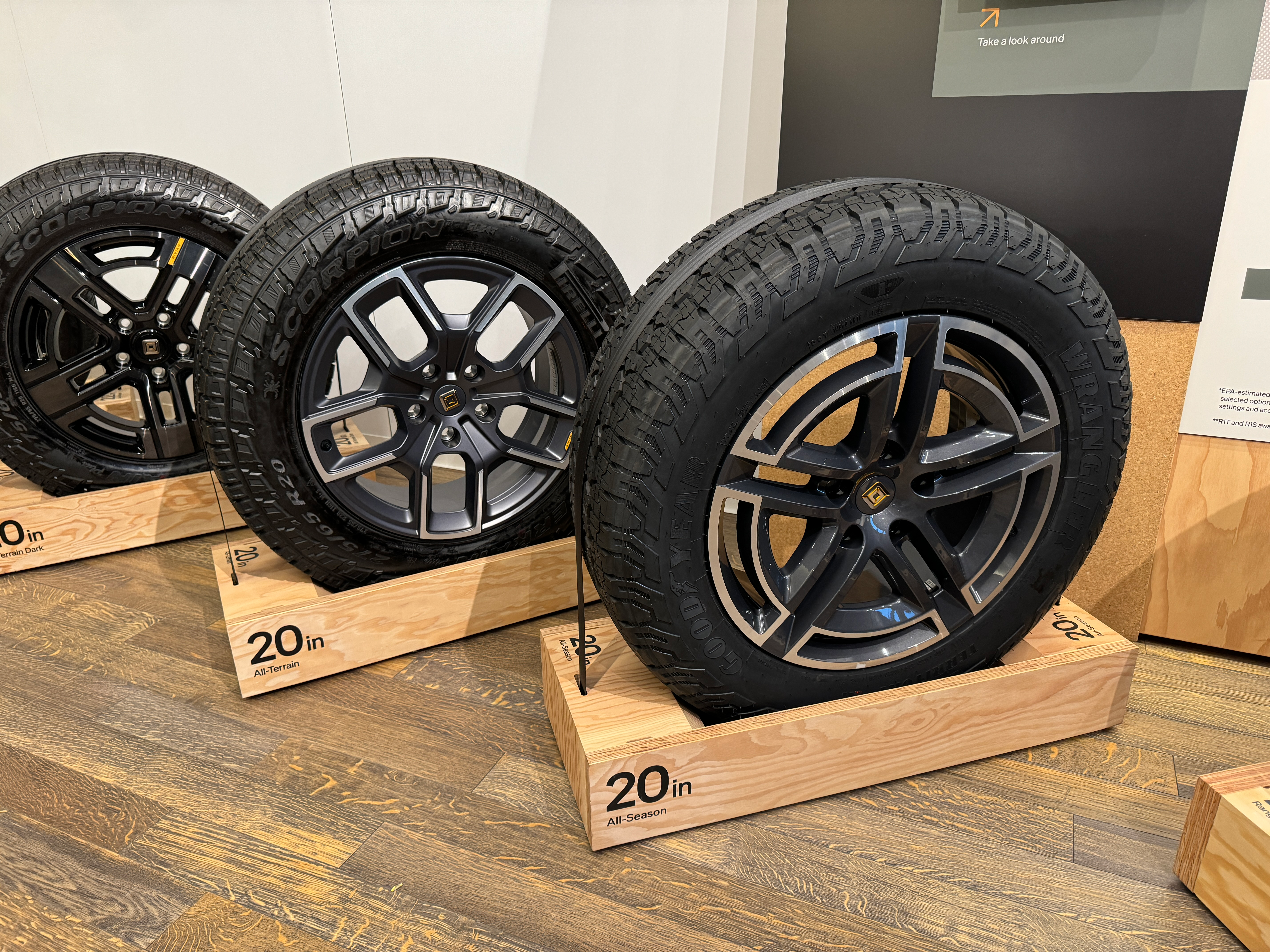 Rivian R1 wheel options