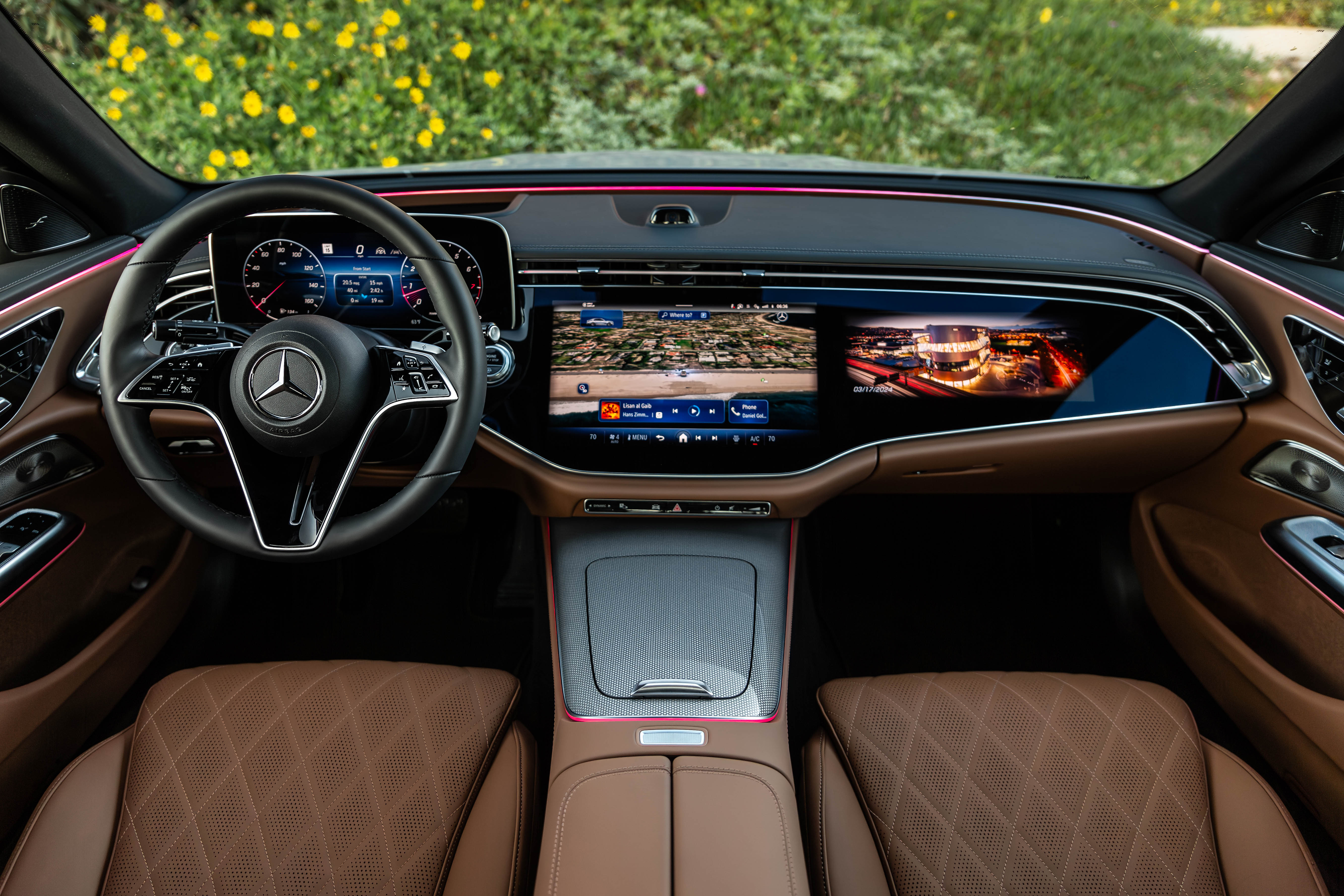 Dashboard of a 2024 Mercedes-Benz E350