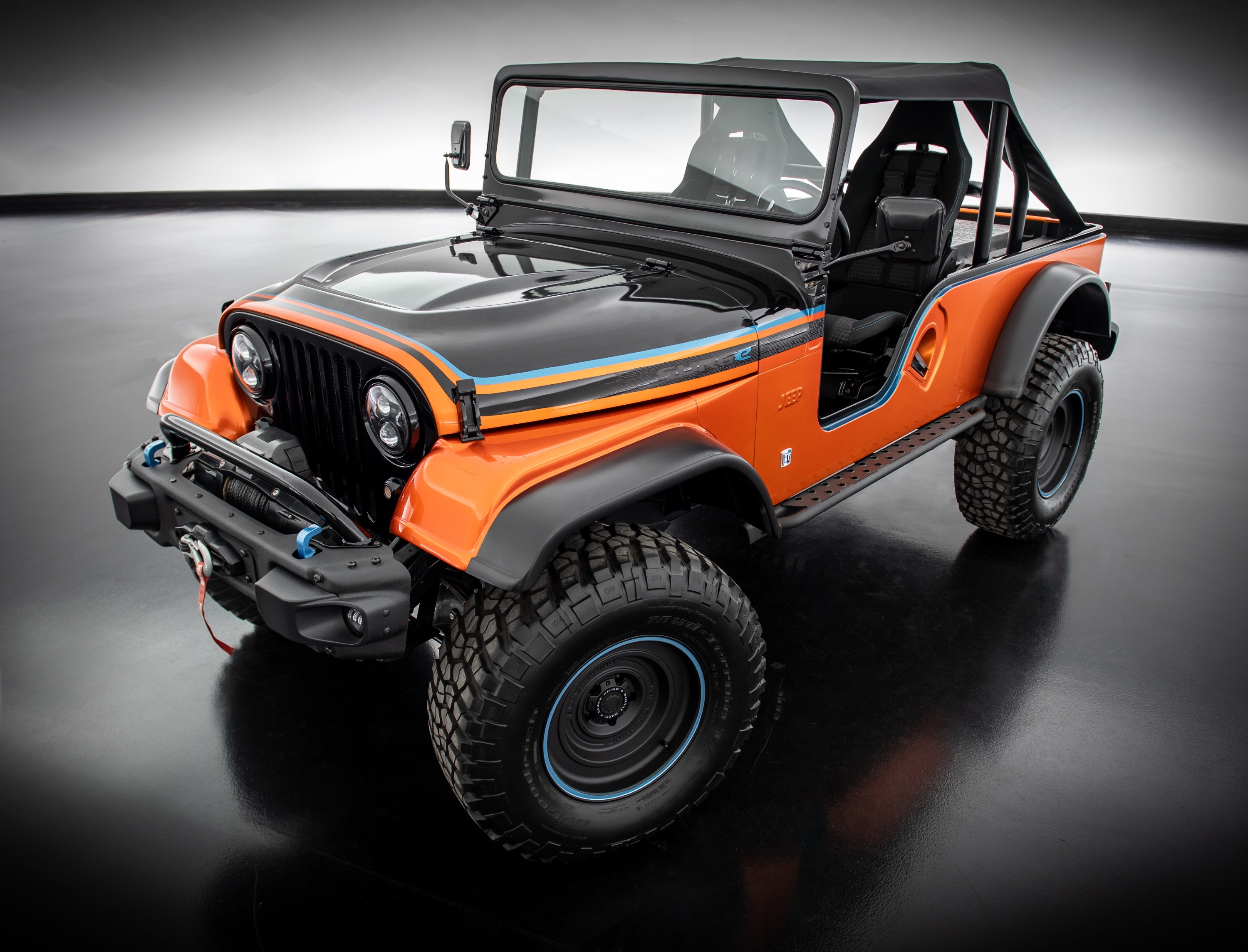 A photo of the Jeep CJ Surge ahead of SEMA.