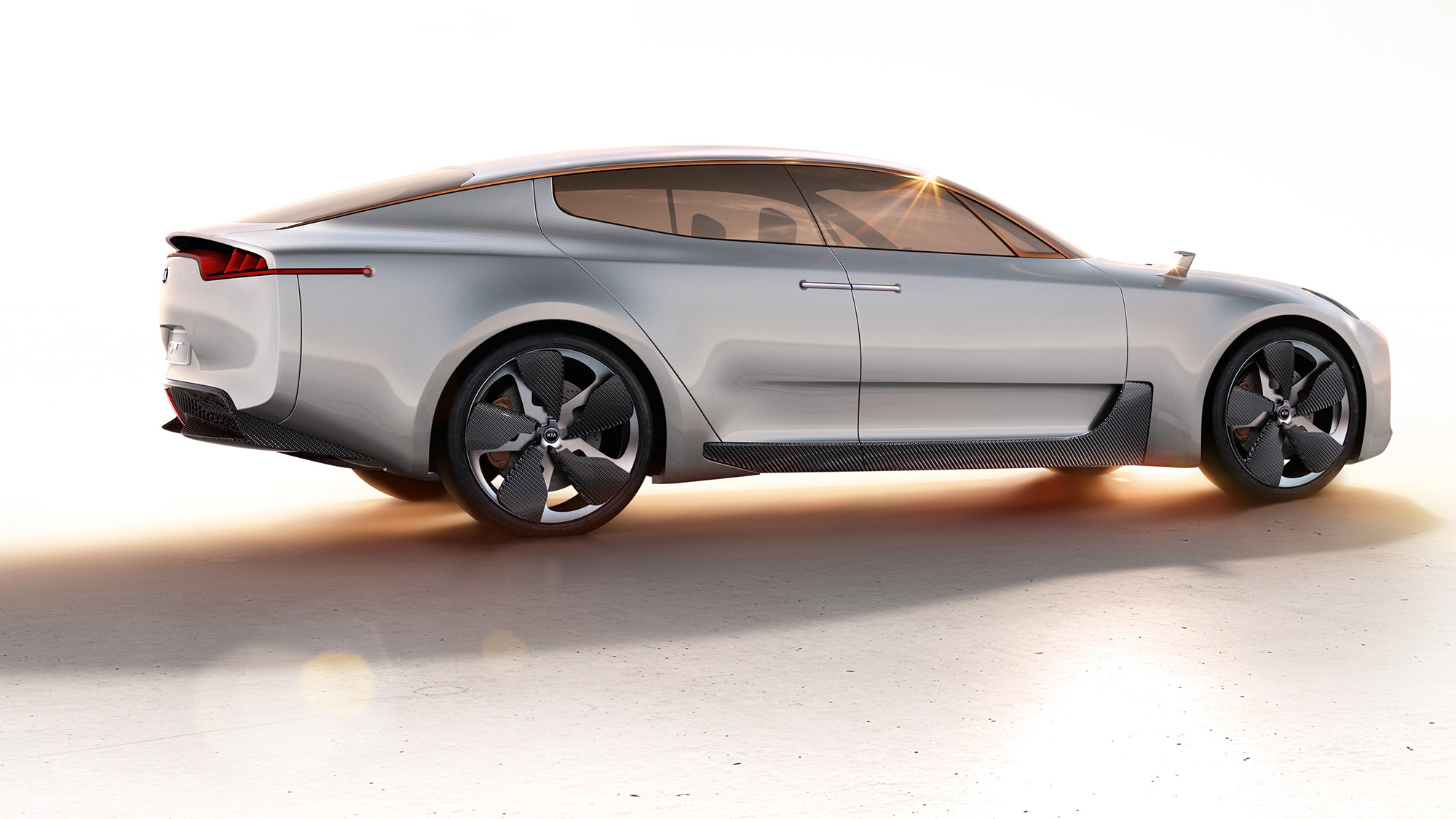 2011 Kia GT concept render from rear quarter/side view