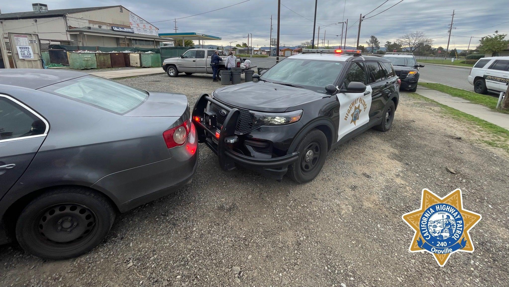 9-year-old police car crash