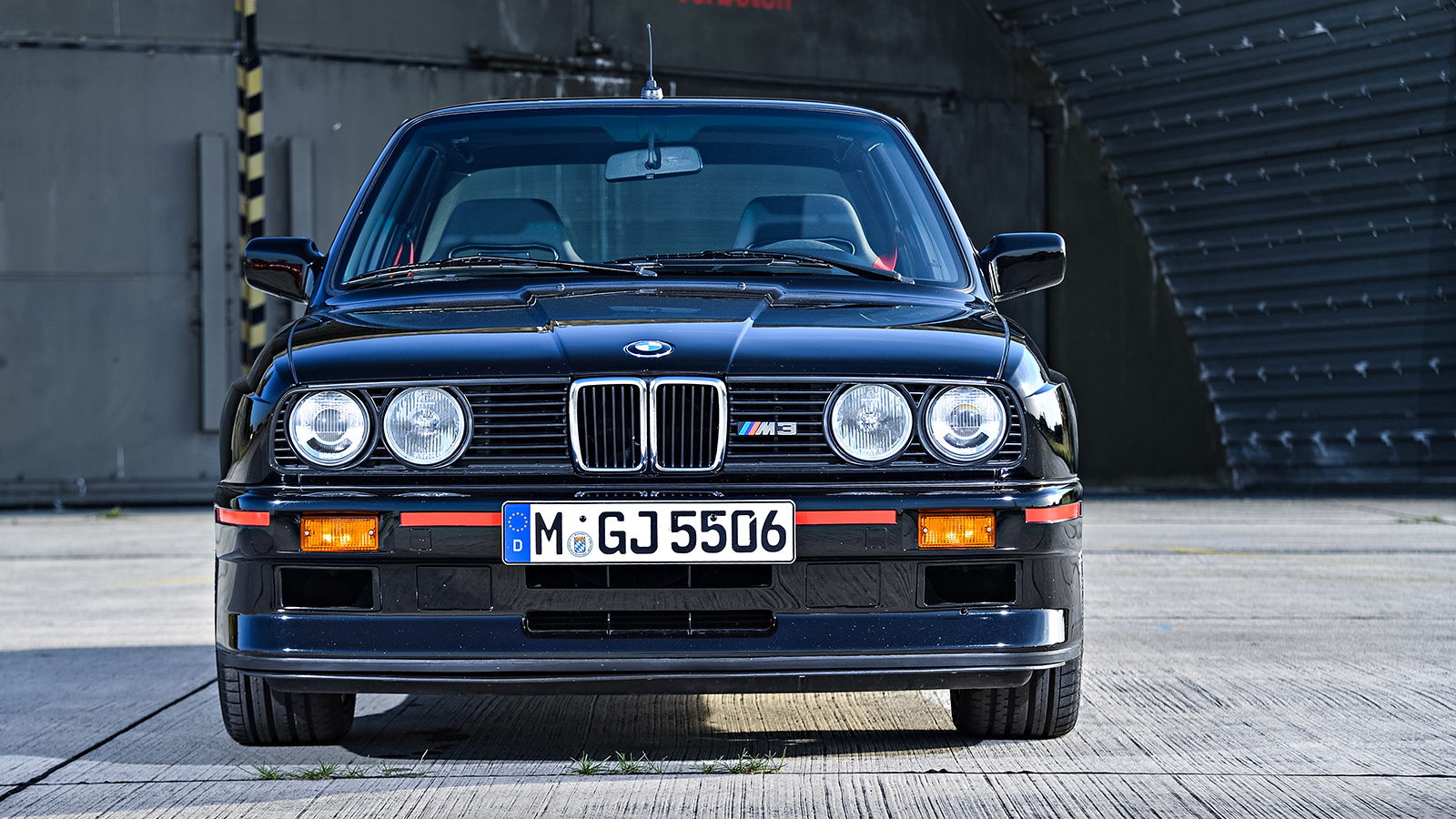 Front of an E30 BMW M3.