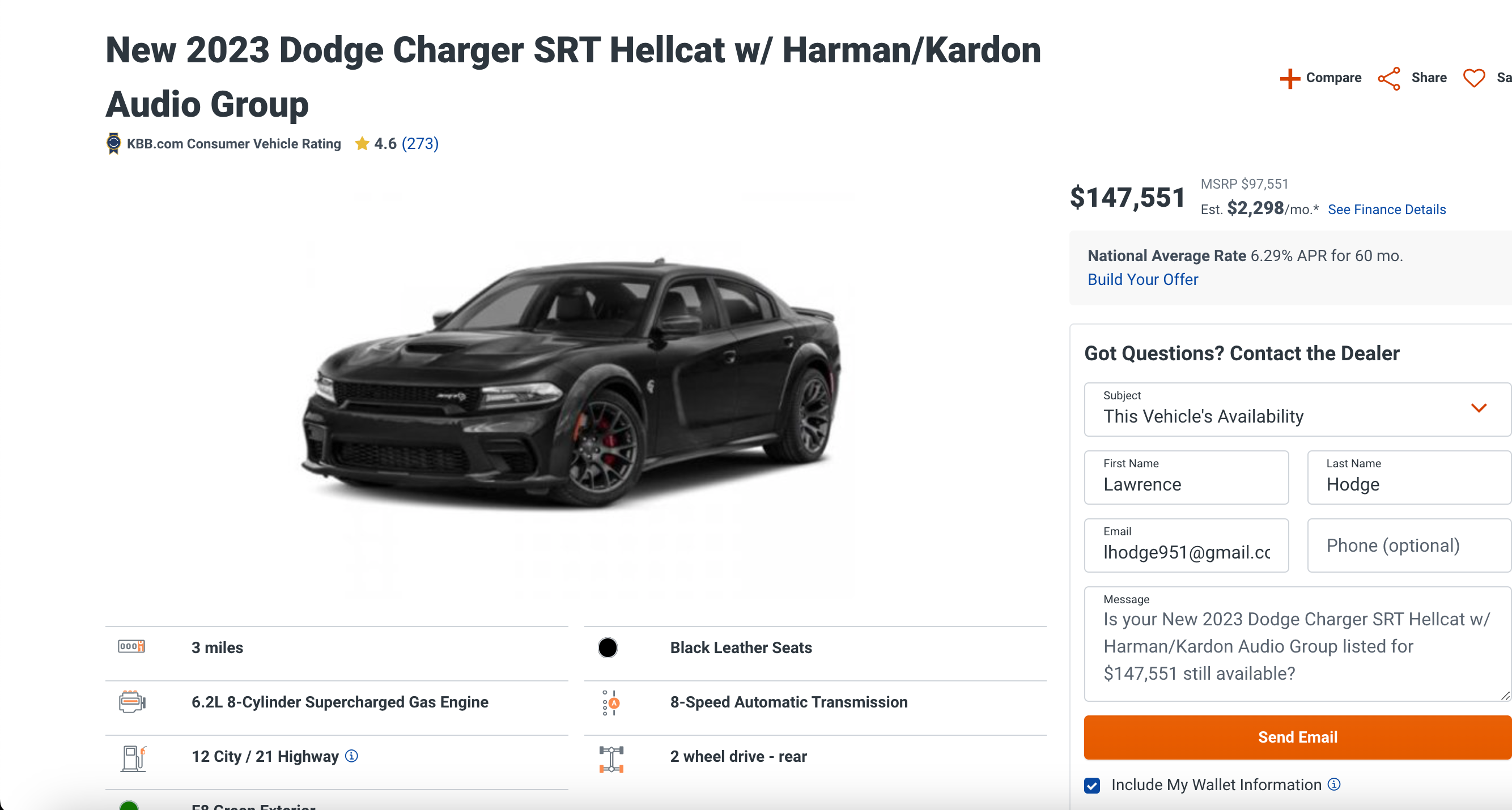 2023 Dodge Charger SRT Hellcat