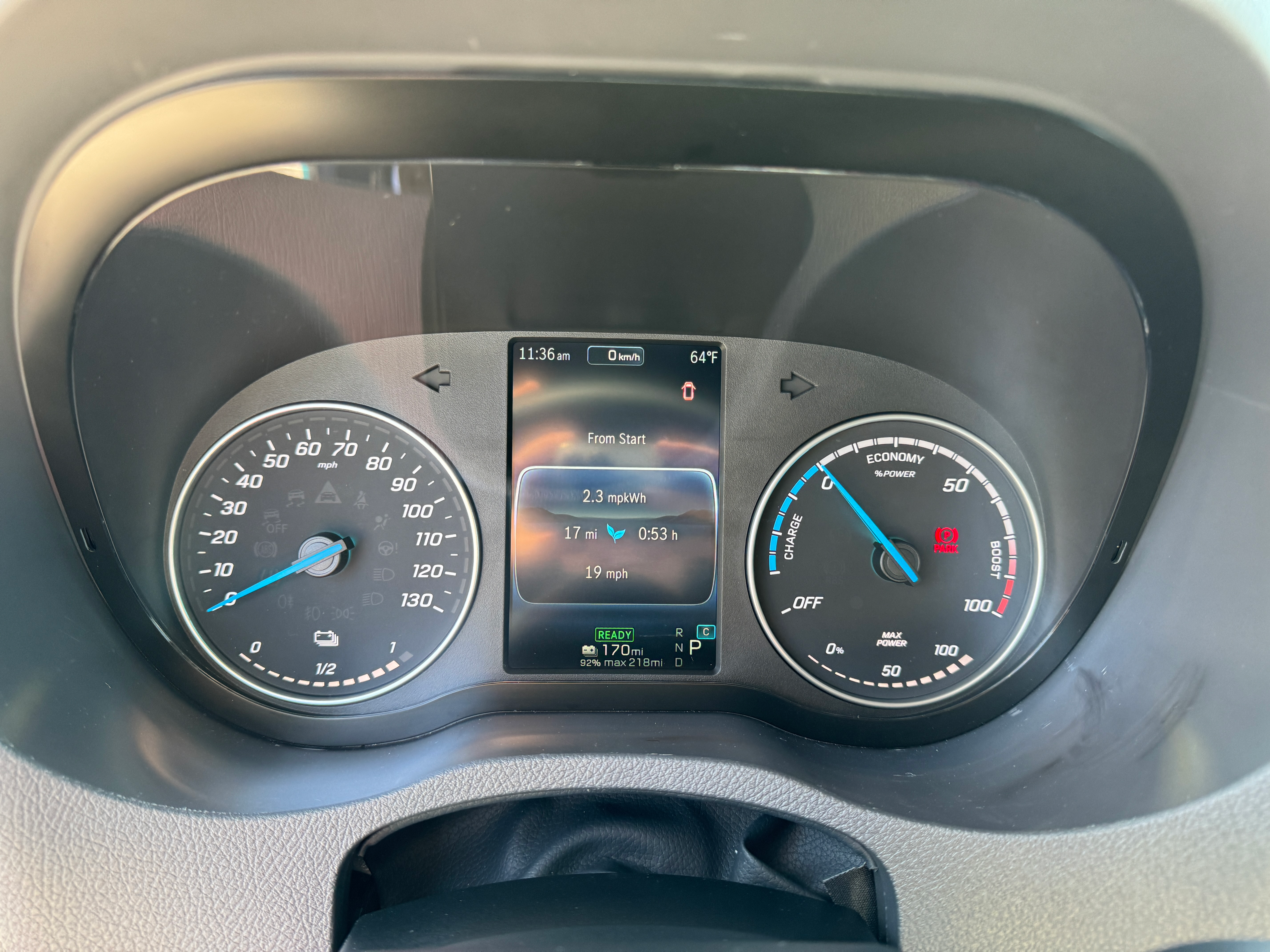 Gauge cluster of a 2024 Mercedes-Benz eSprinter