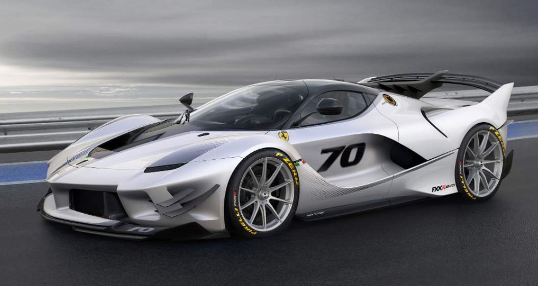 The track-focused FXX K in silver