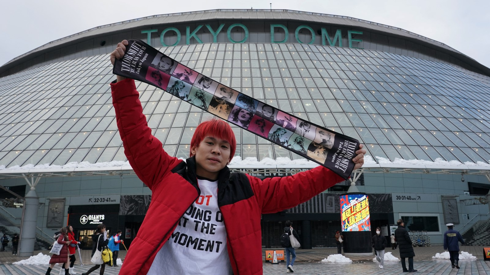 A photo of a Taylor Swift fan in Tokyo. 