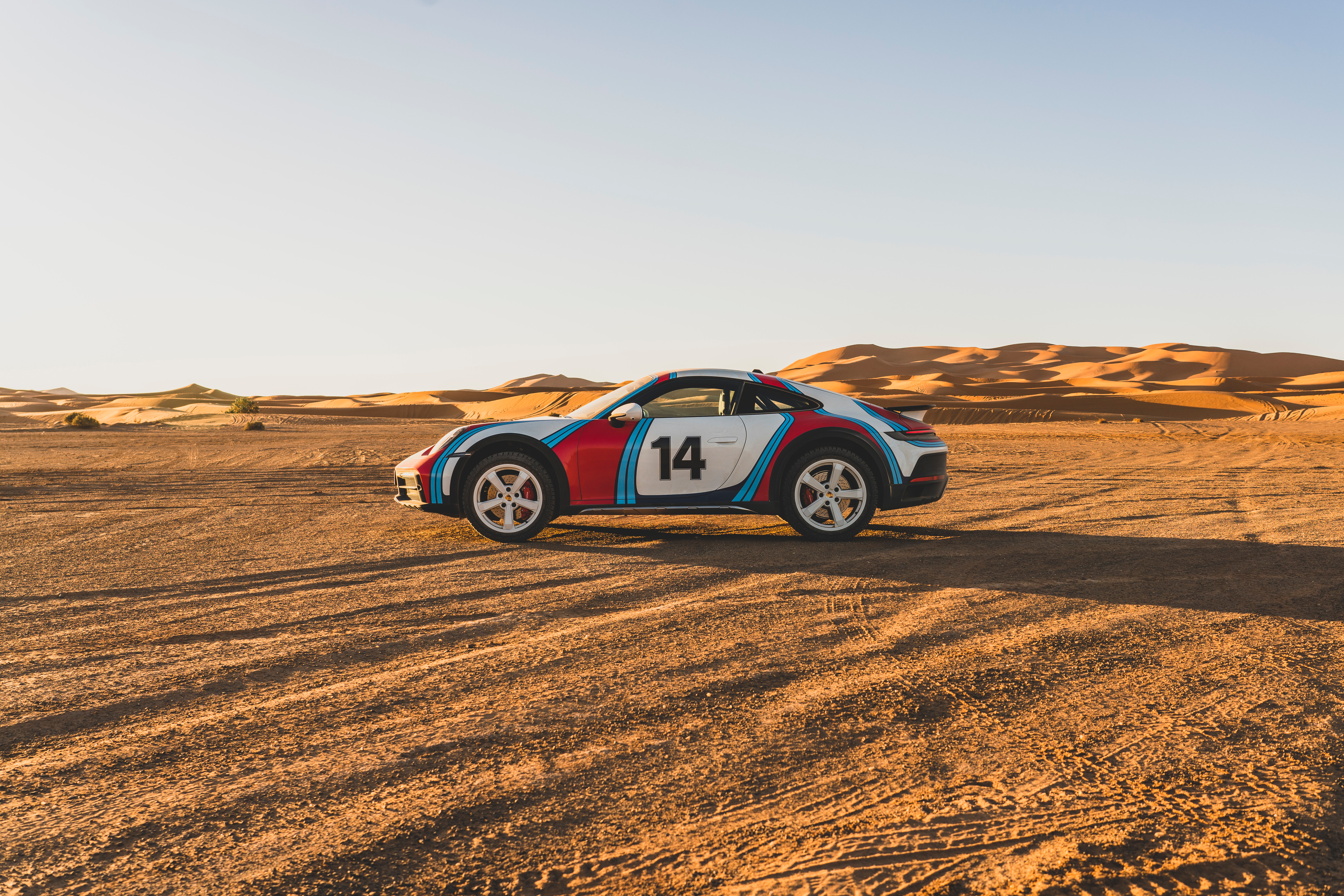 2023 porsche 911 dakar photographed in the desert