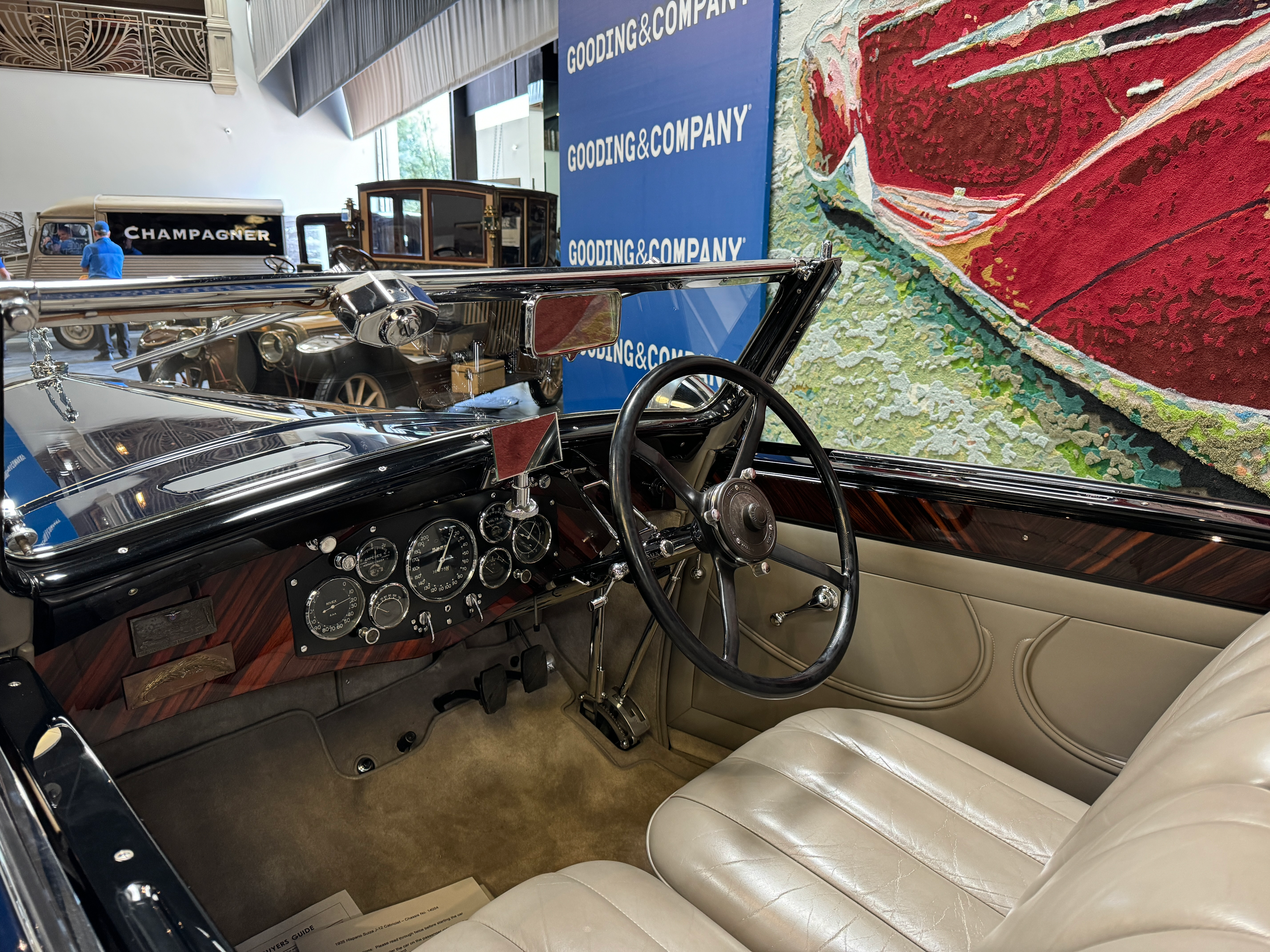 Interior of a 1933 Hispano-Suiza J12 Cabriolet