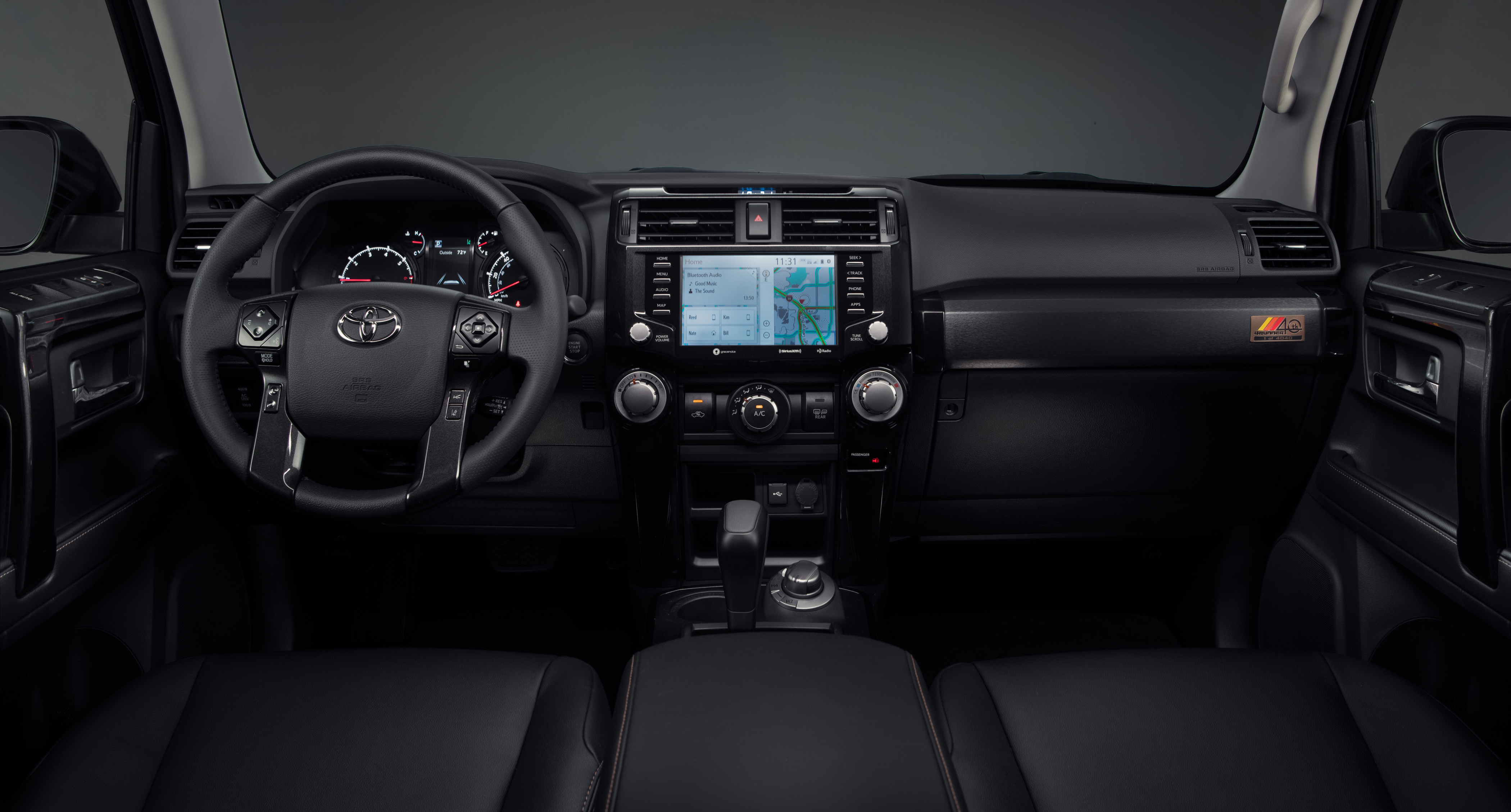 The front passenger compartment of the 2023 Toyota 4Runner Anniversary Edition.