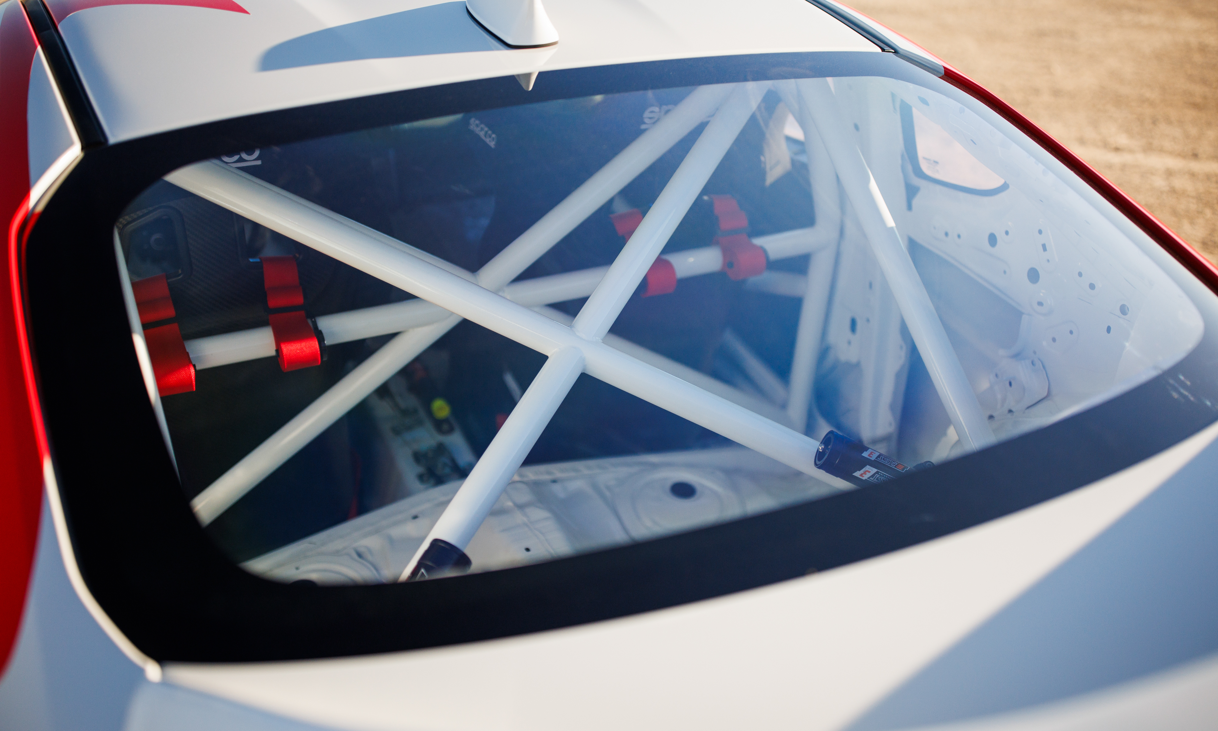 Roll cage of the Toyota GR86 Rally Legacy concept