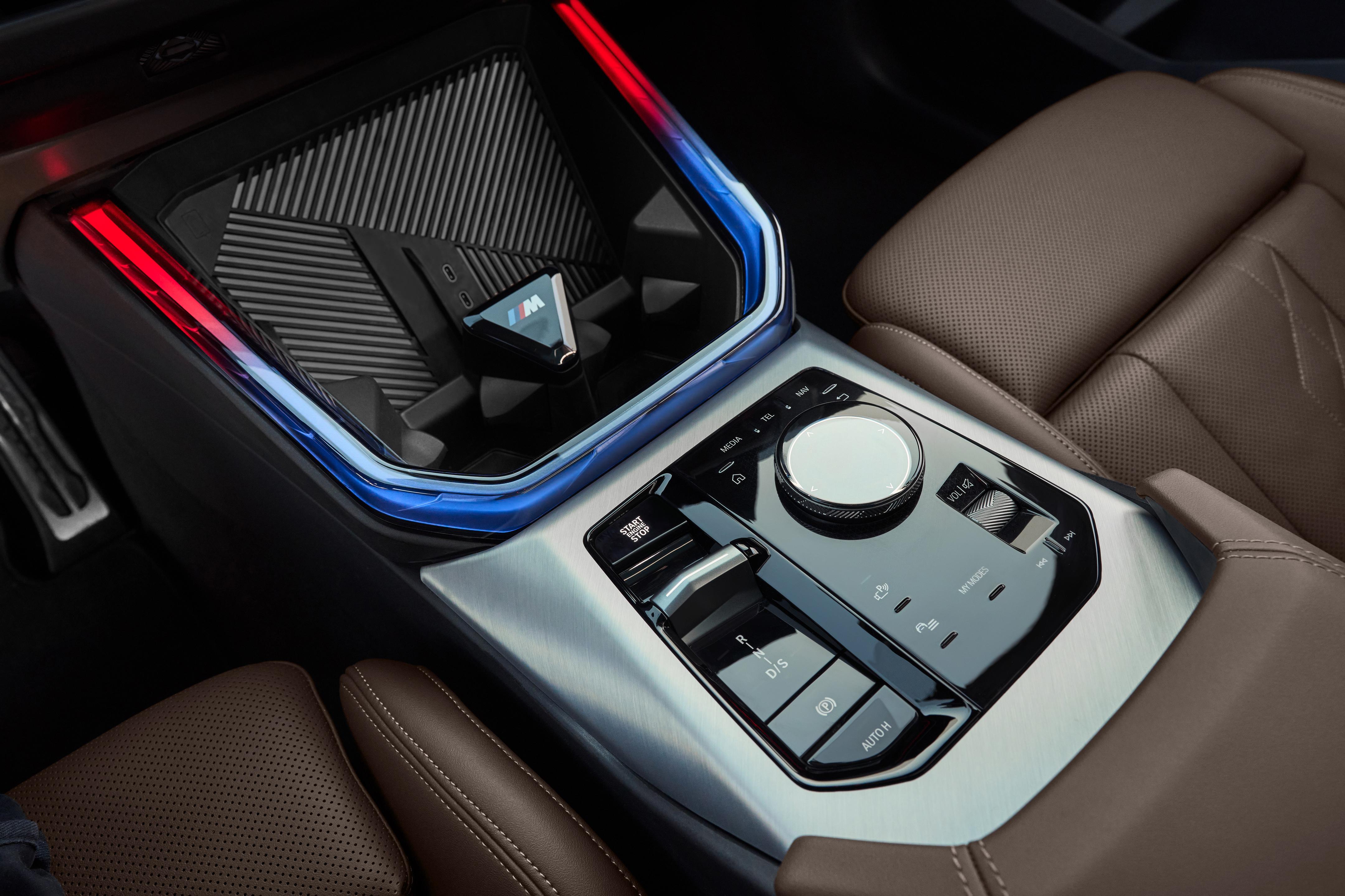 Center console of a 2025 BMW X3