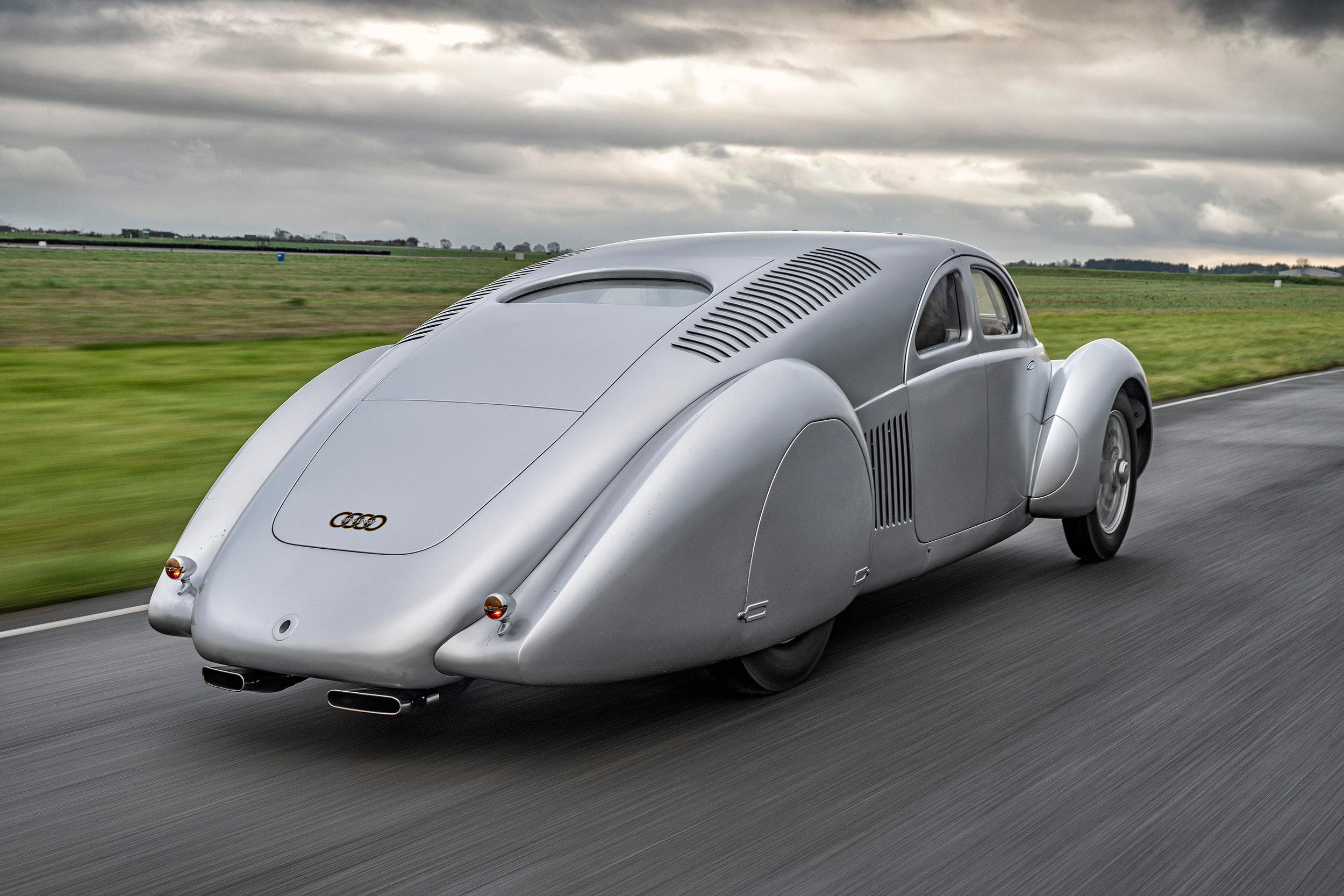 Rear 3/4 view of the Auto Union Type 52