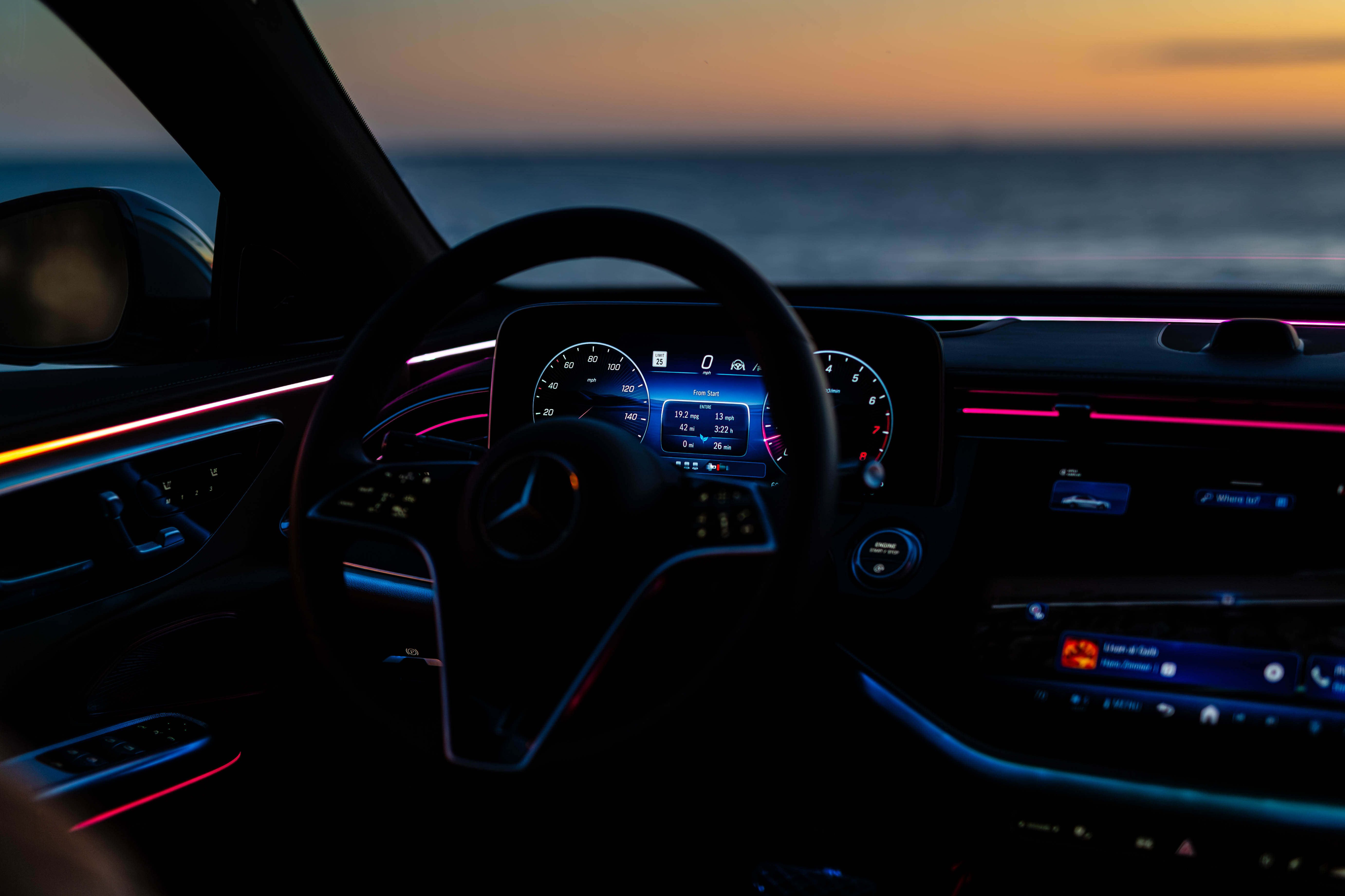 Dashboard of a 2024 Mercedes-Benz E350