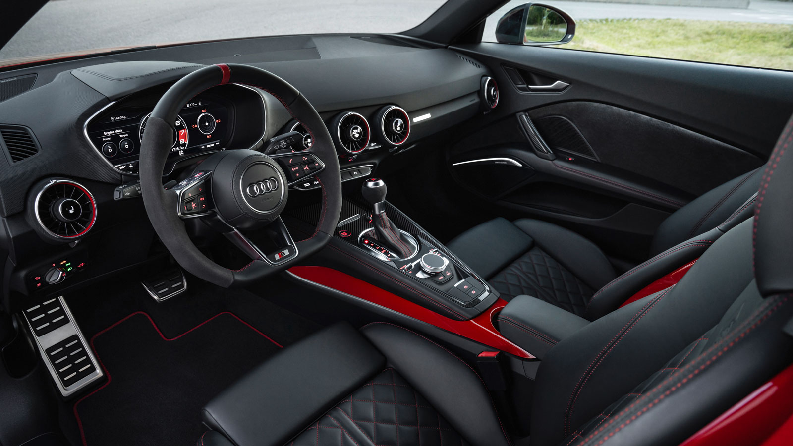 A photo of the interior of the Audi TT Final Edition. 