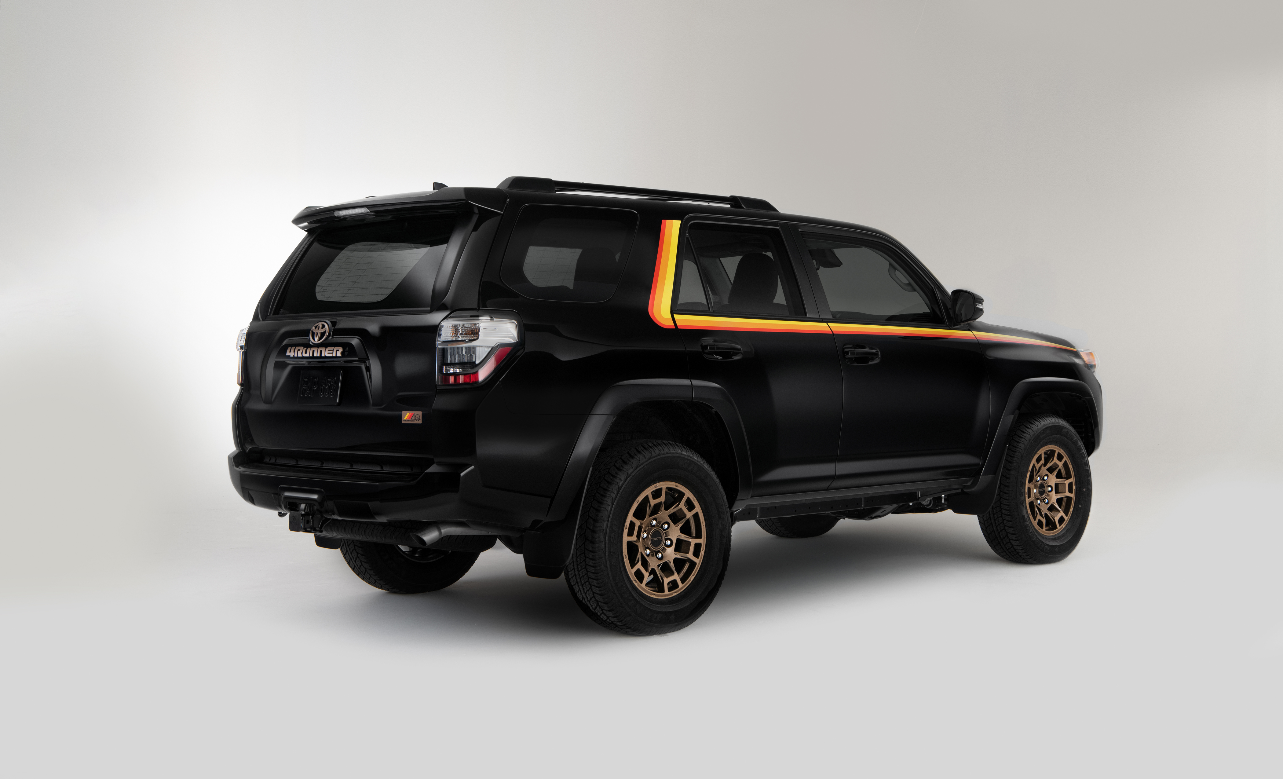 The rear 3/4 view of the 2023 Toyota 4Runner Anniversary Edition.