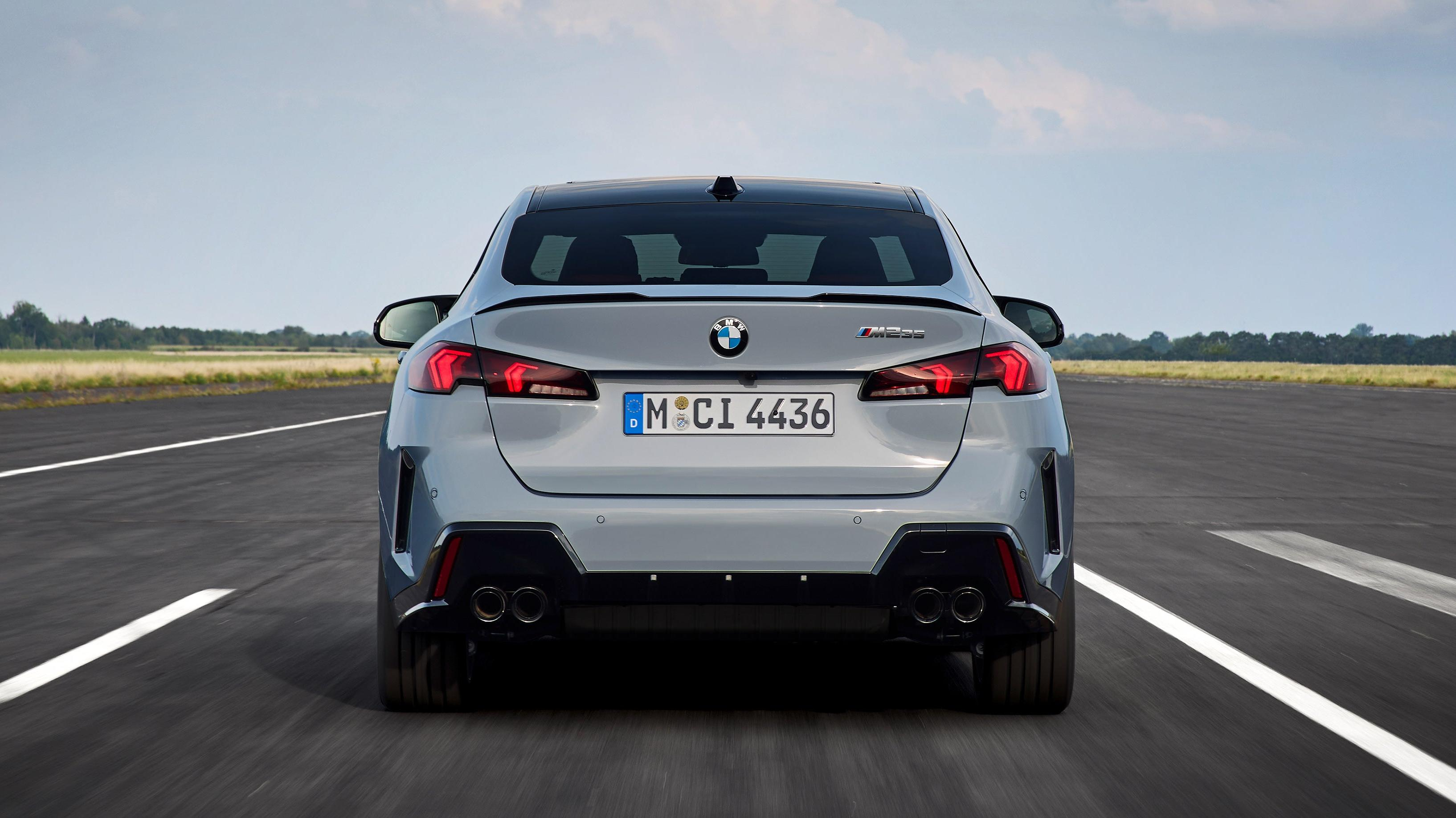 A rear shot of the new m235i GC