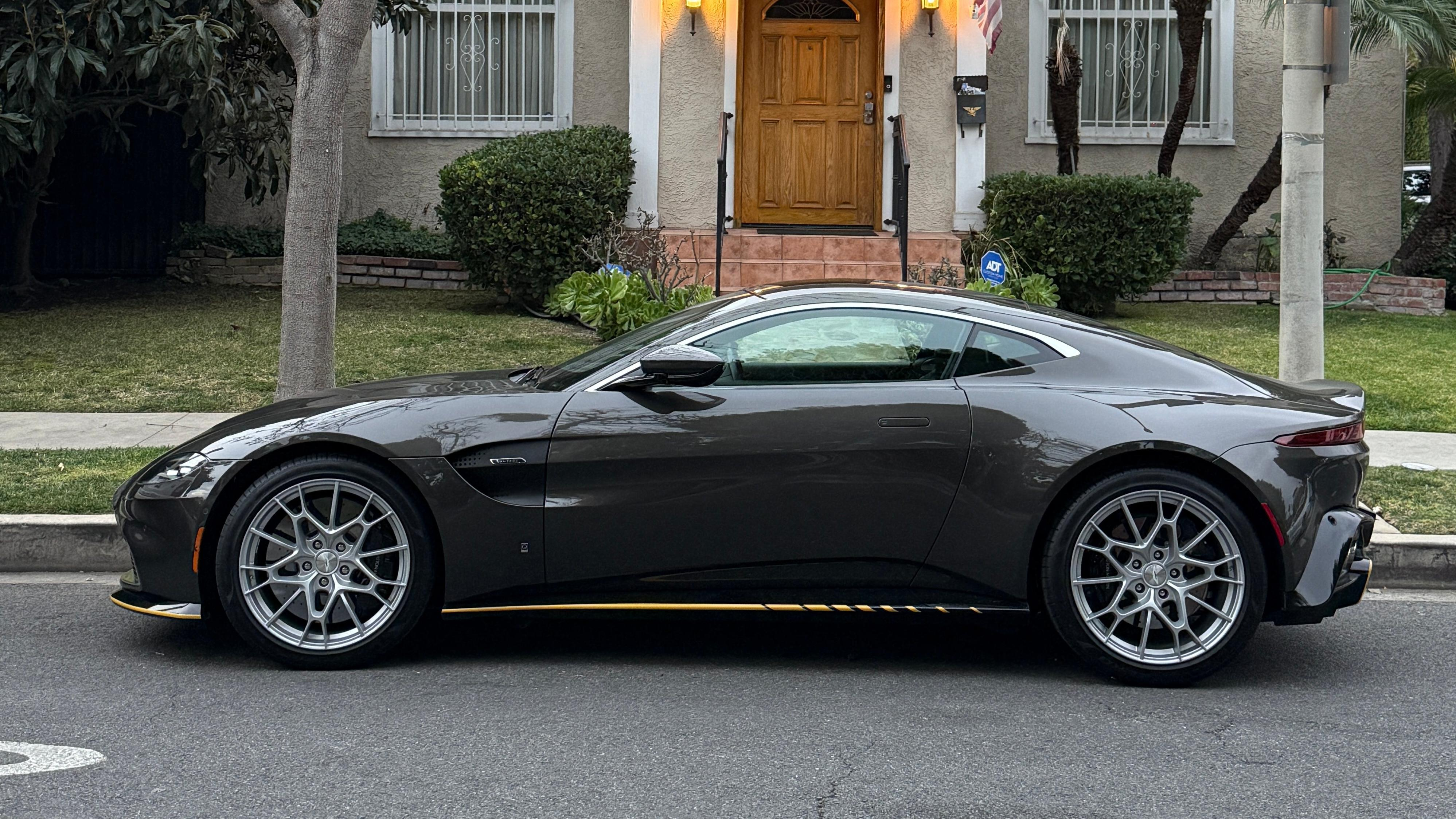 Side view of an Aston Martin Vantage 007 Edition