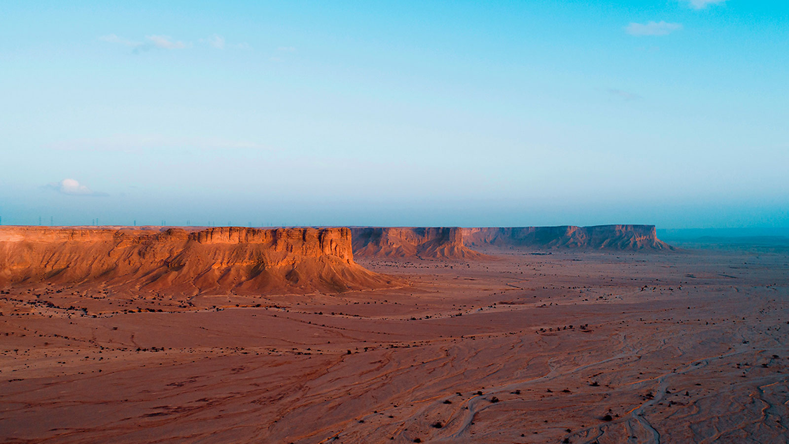 A photo of the site in Saudi Arabia where the Qiddiya project will be built. 