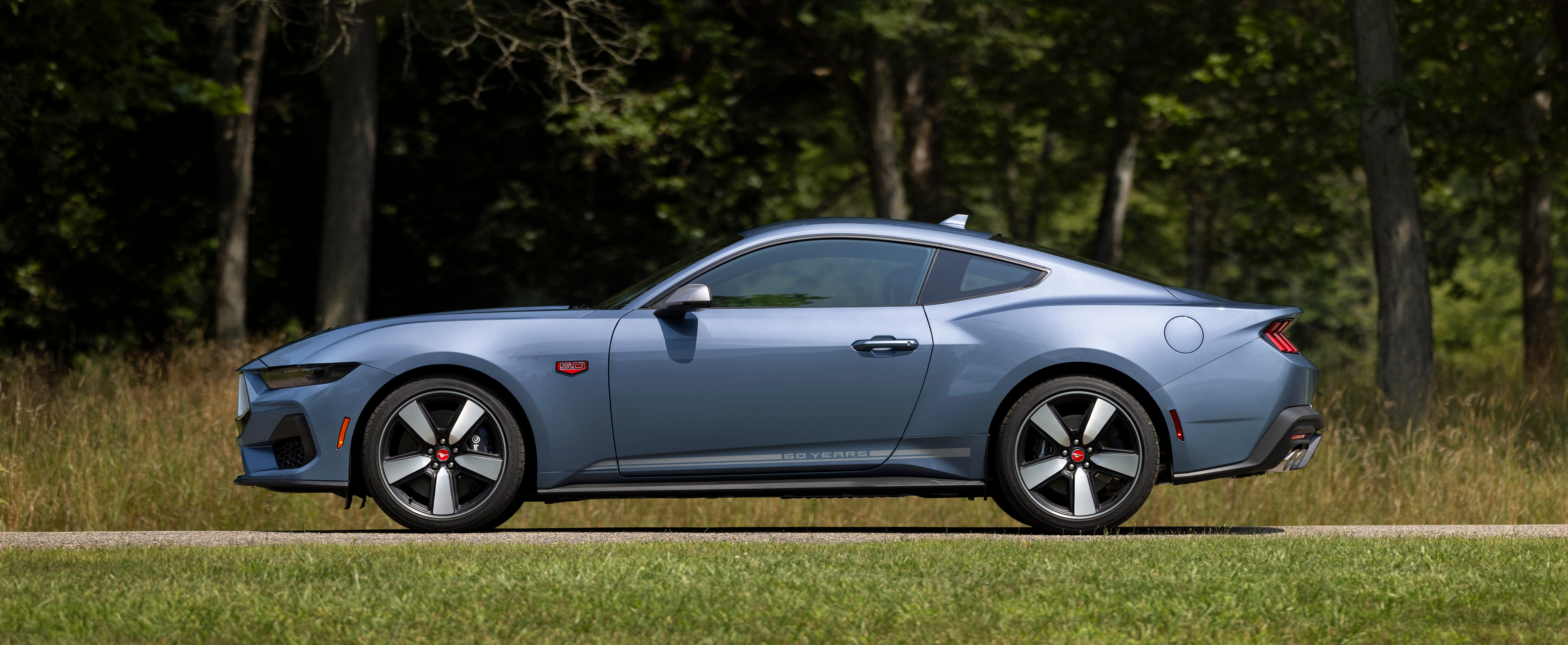 2025 Ford 60th Anniversary Brittany Blue Mustang GT