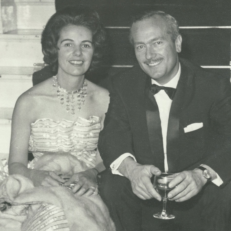 Hazel Chapman and her husband, Colin Chapman 