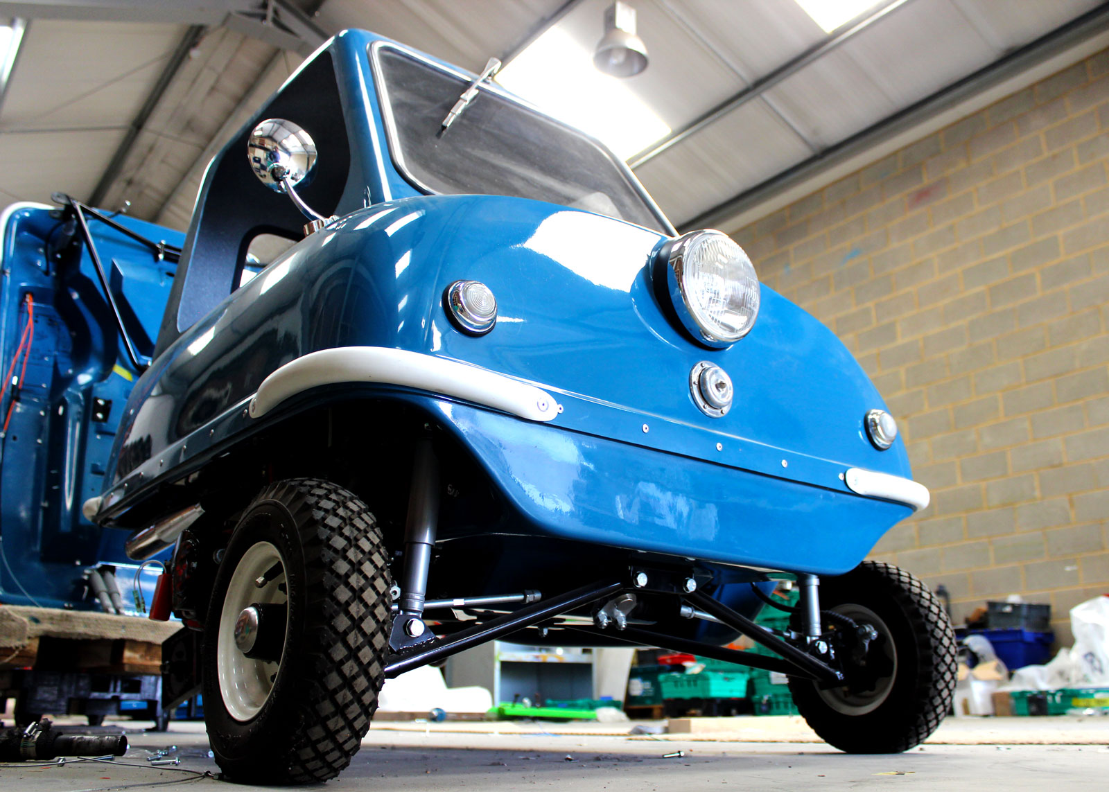 A photo of the front end on a P50 Cars replica. 