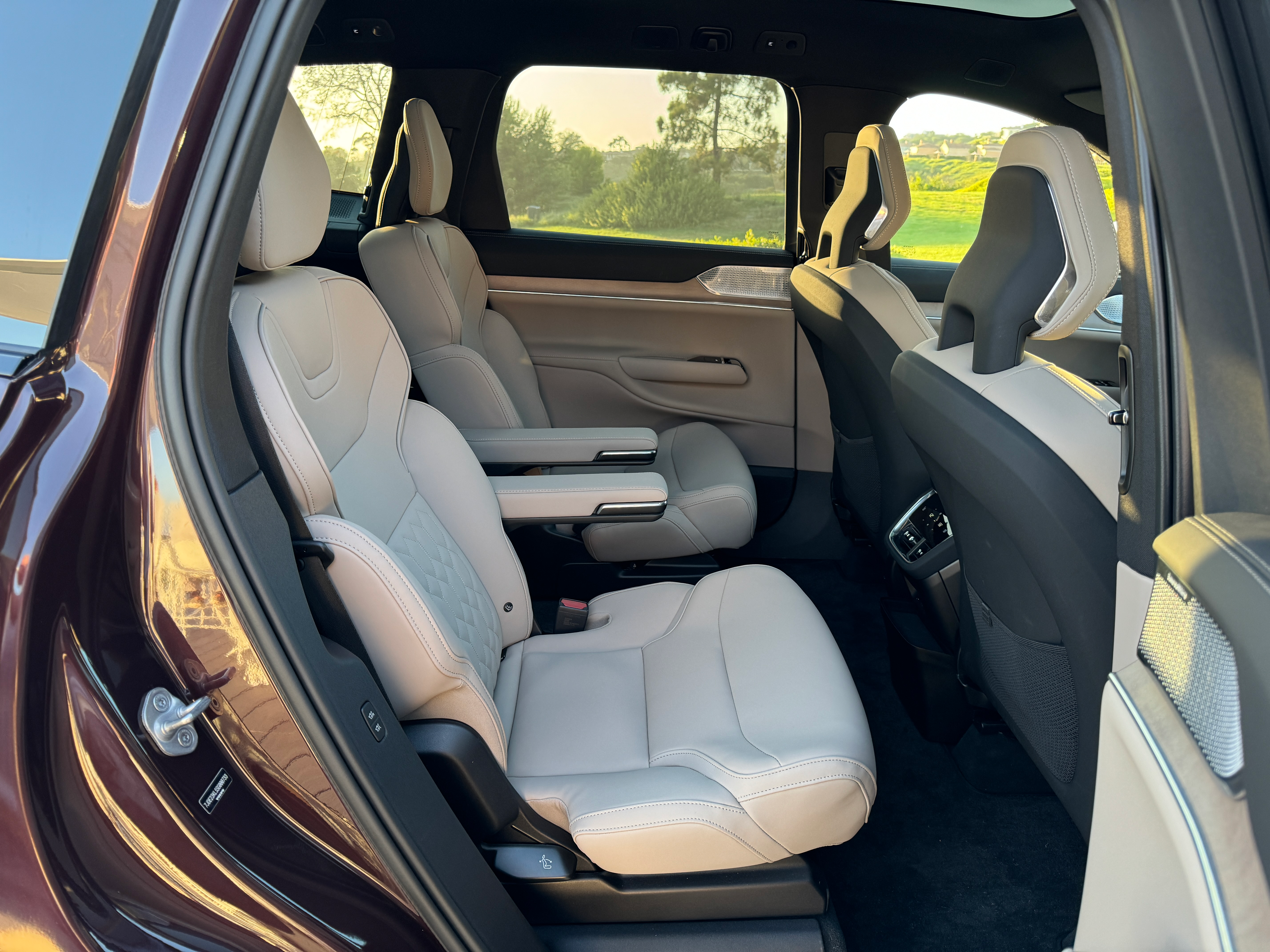 Second-row seats of a Volvo EX90