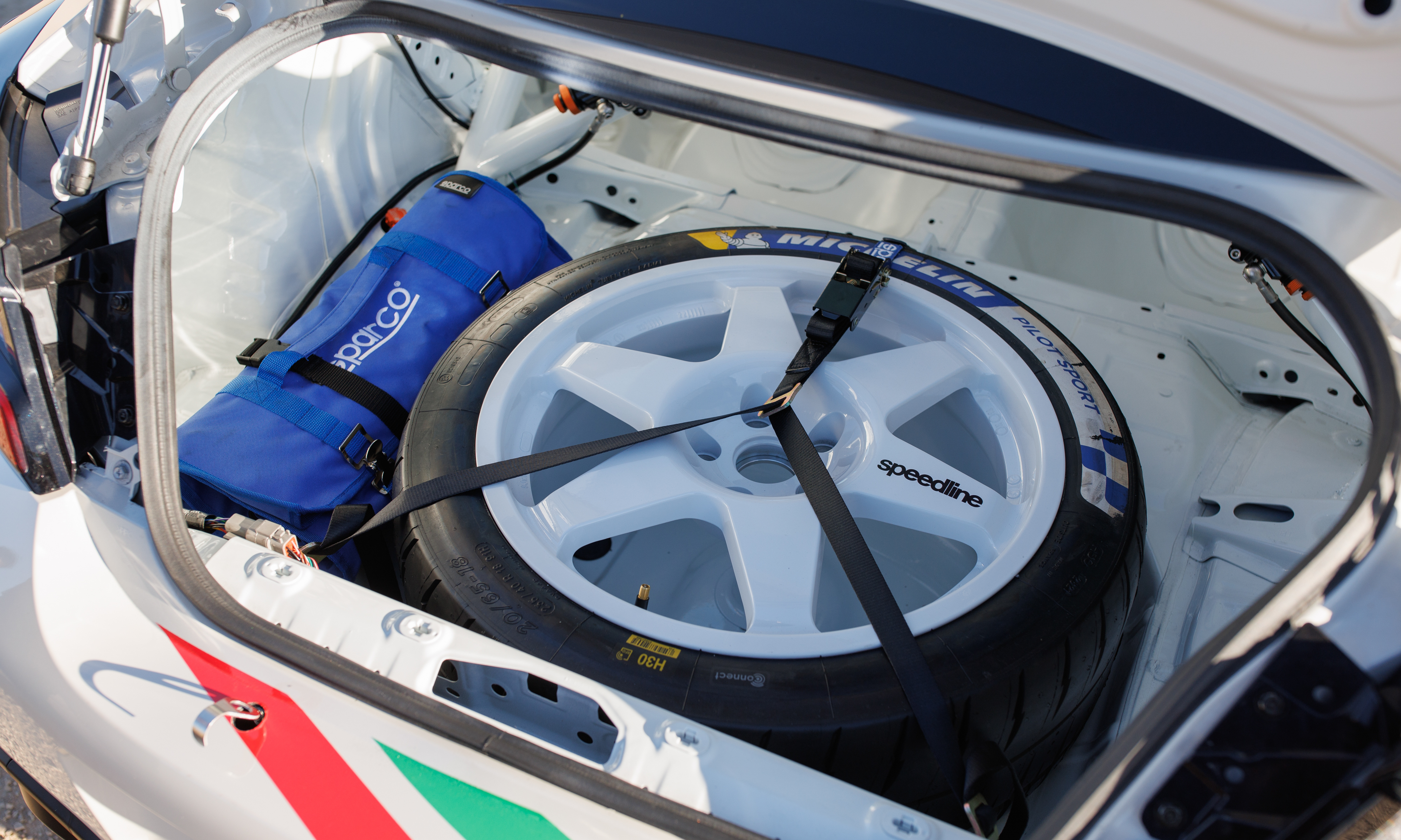 Spare tire of the Toyota GR86 Rally Legacy concept