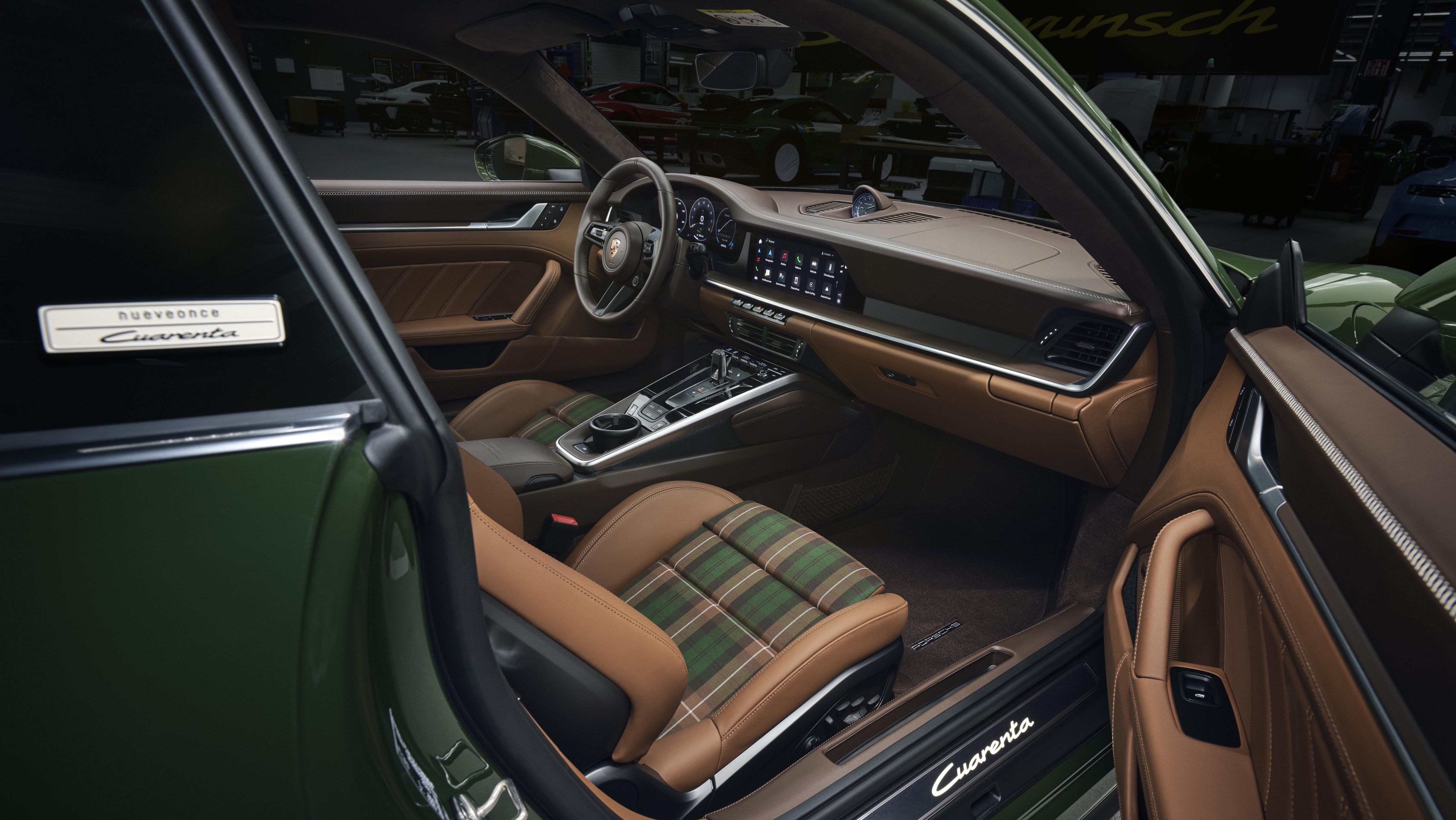 Interior of a Porsche 911 Cuarenta Edition